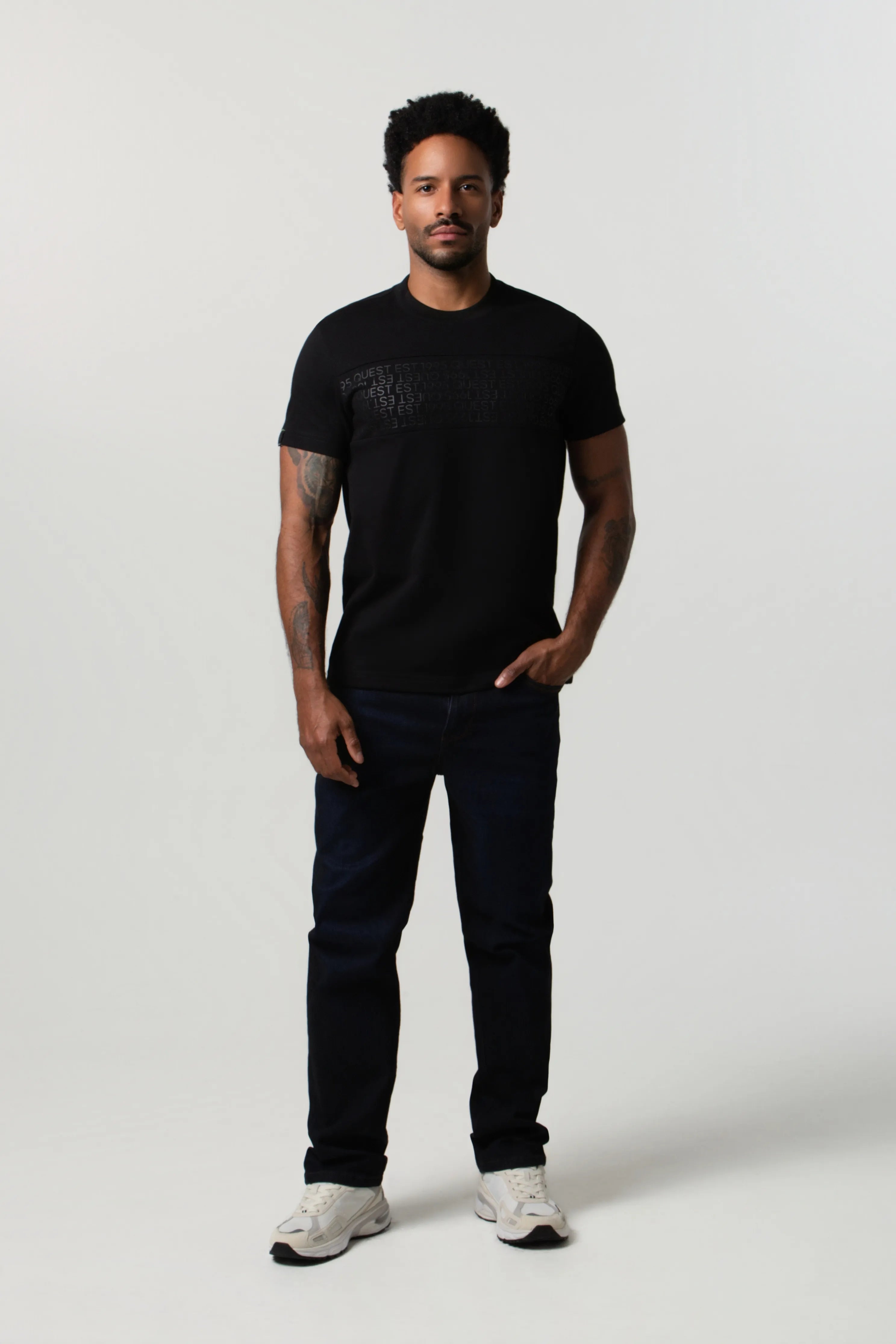 CAMISETA MANGA CORTA COLOR NEGRO