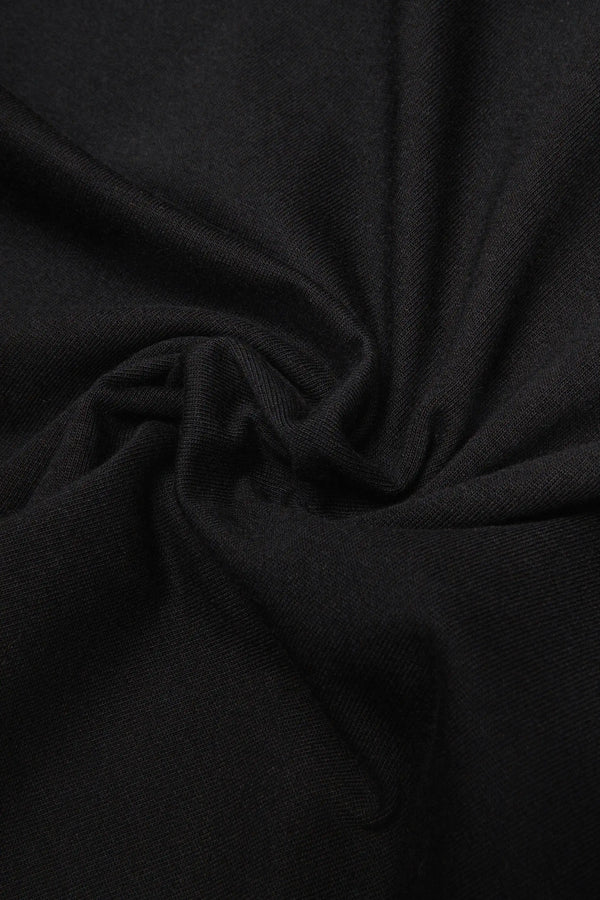 CAMISETA MANGA CORTA COLOR NEGRO