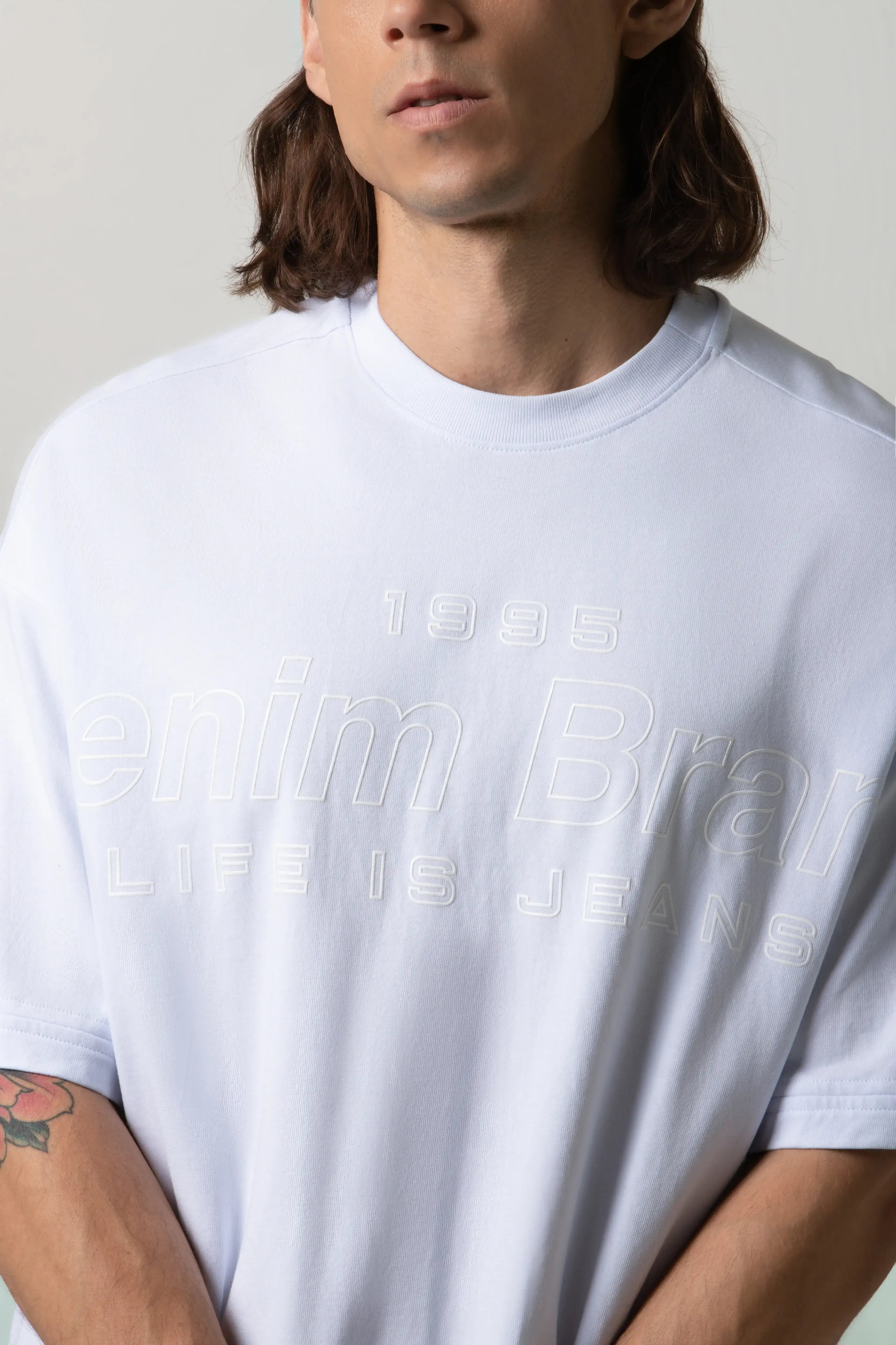 CAMISETA MANGA CORTA COLOR BLANCO OPTICO