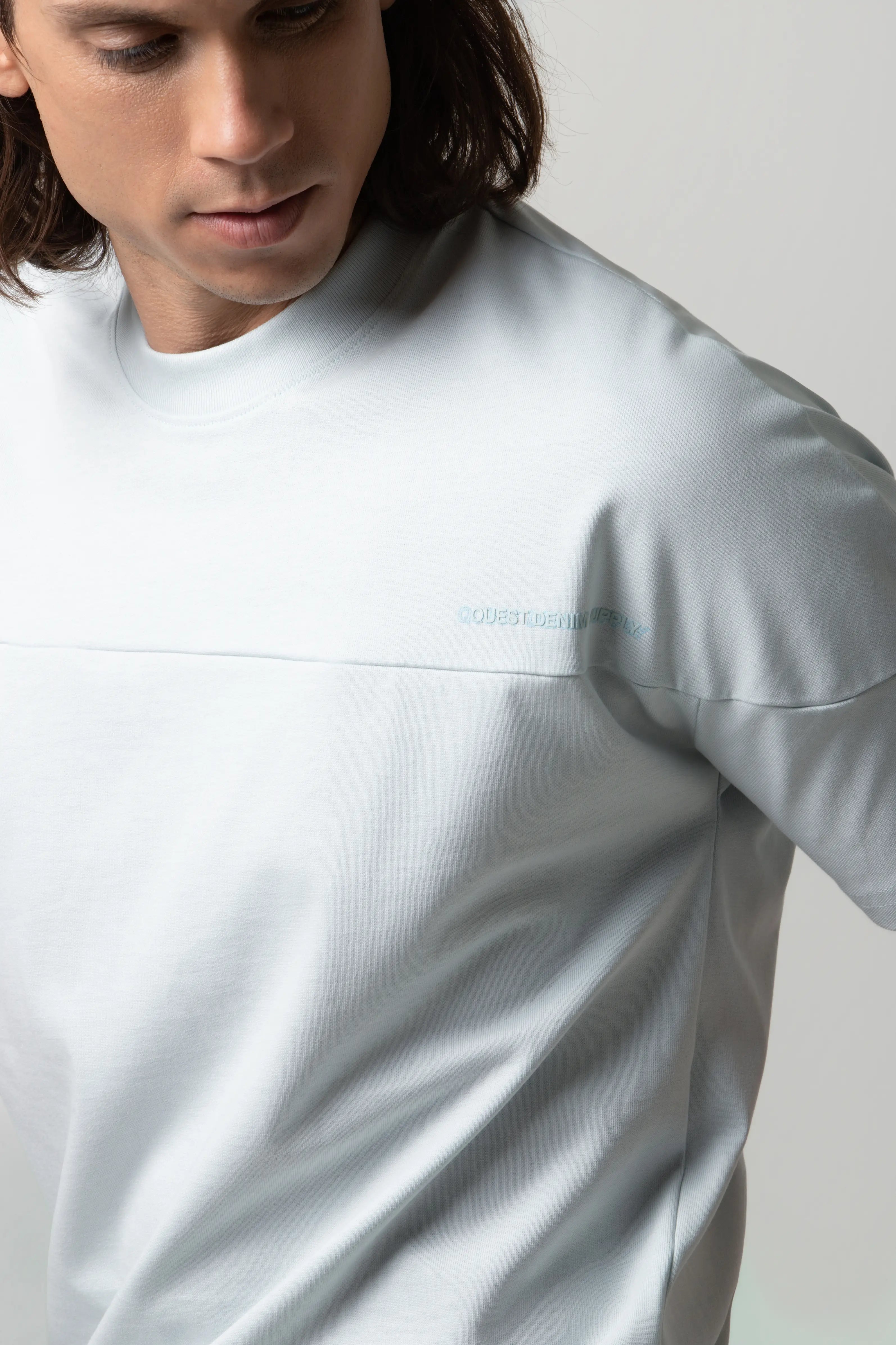 CAMISETA MANGA CORTA COLOR AZUL BALADA