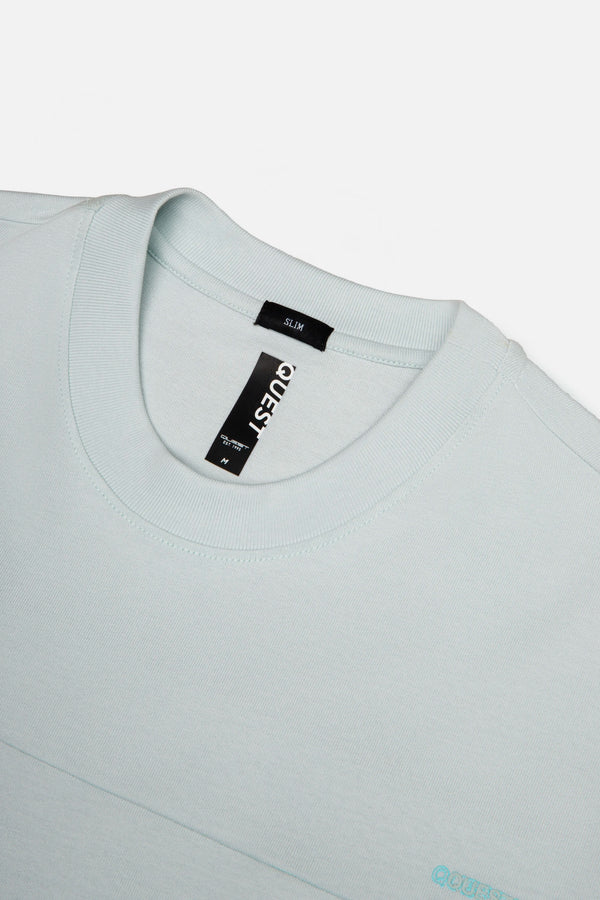 CAMISETA MANGA CORTA COLOR AZUL BALADA