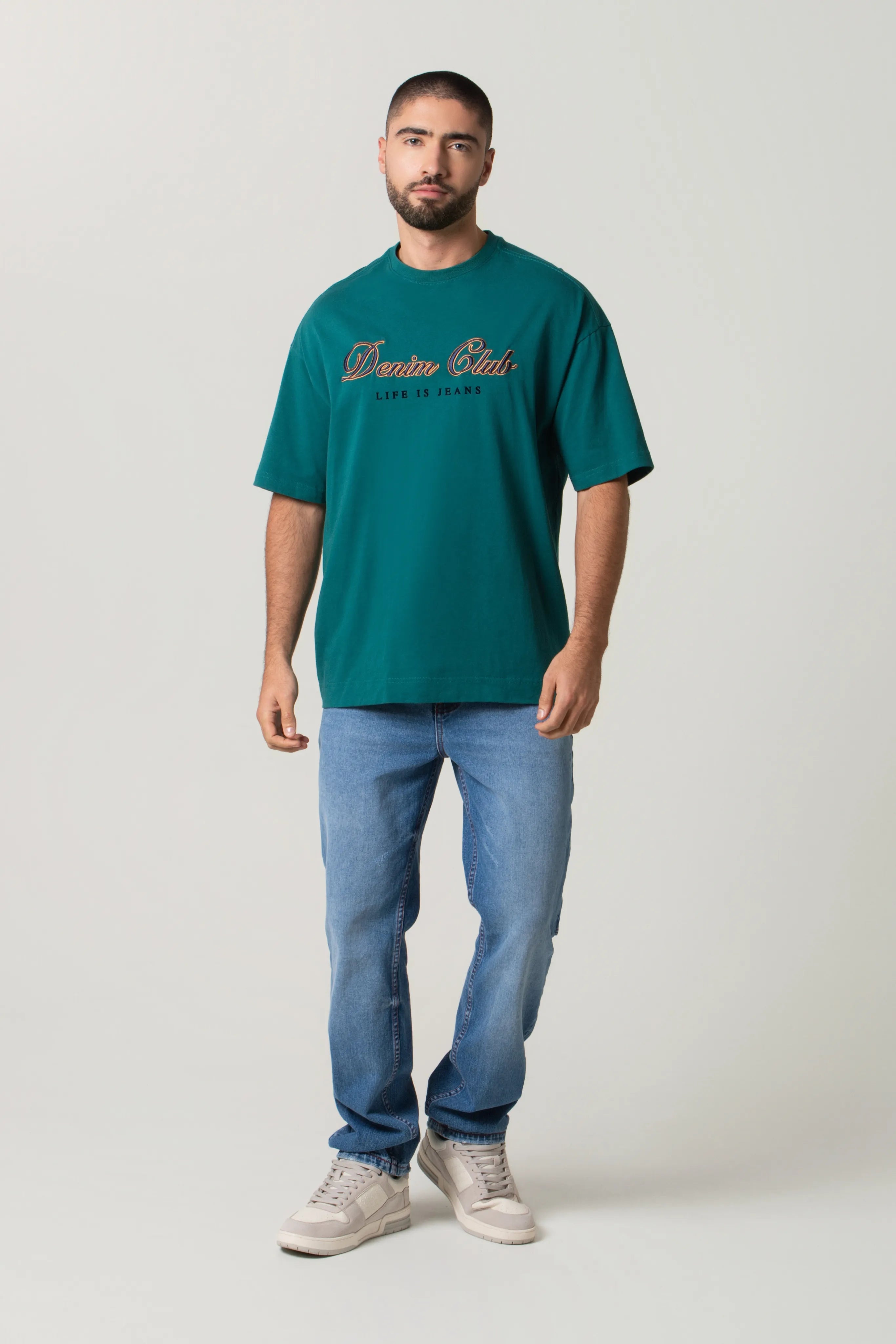 CAMISETA MANGA CORTA COLOR VERDE TORMENTA