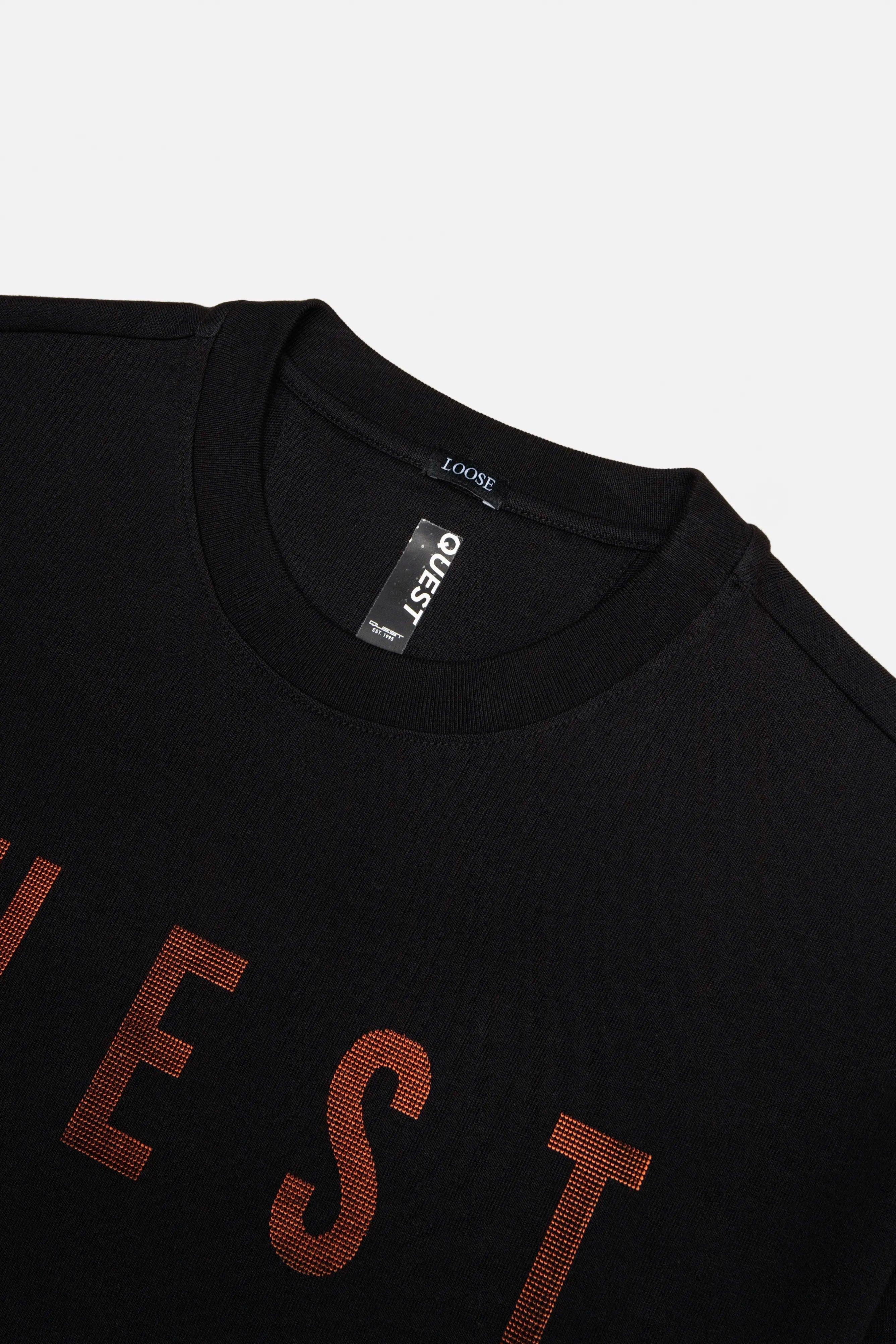 CAMISETA MANGA CORTA COLOR NEGRO
