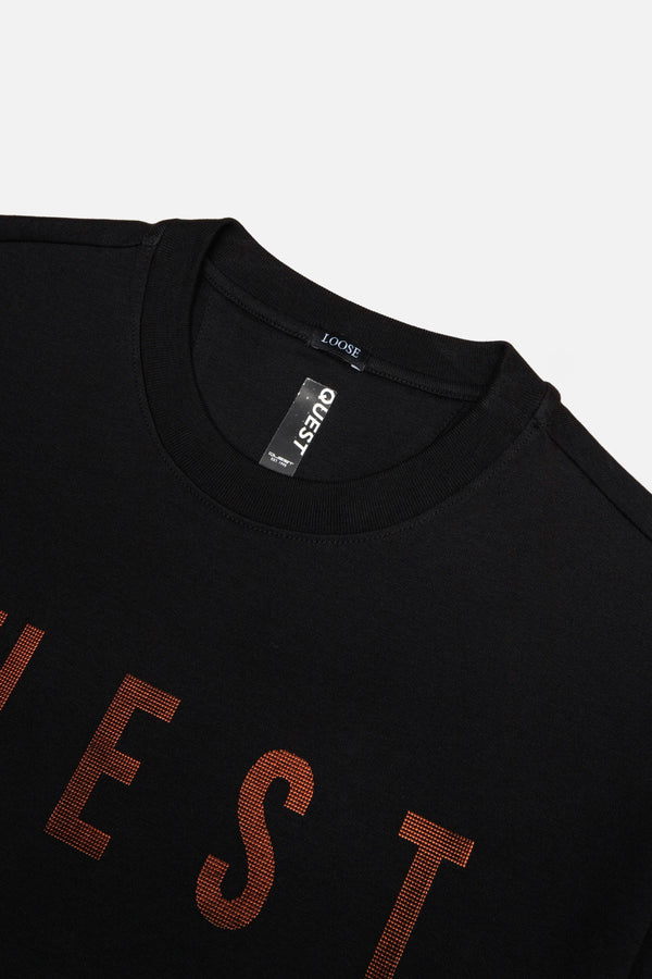 CAMISETA MANGA CORTA COLOR NEGRO