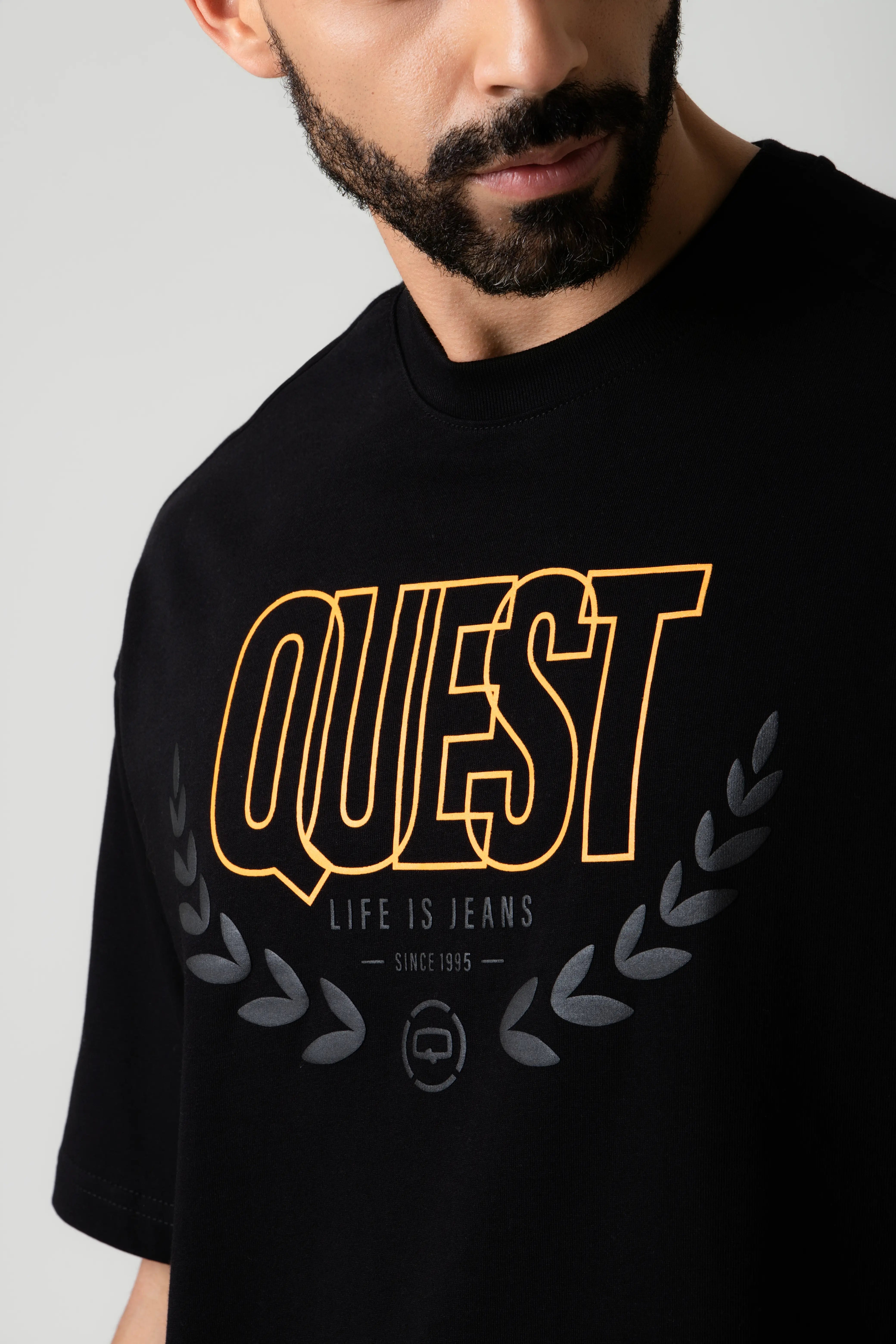 CAMISETA MANGA CORTA COLOR NEGRO