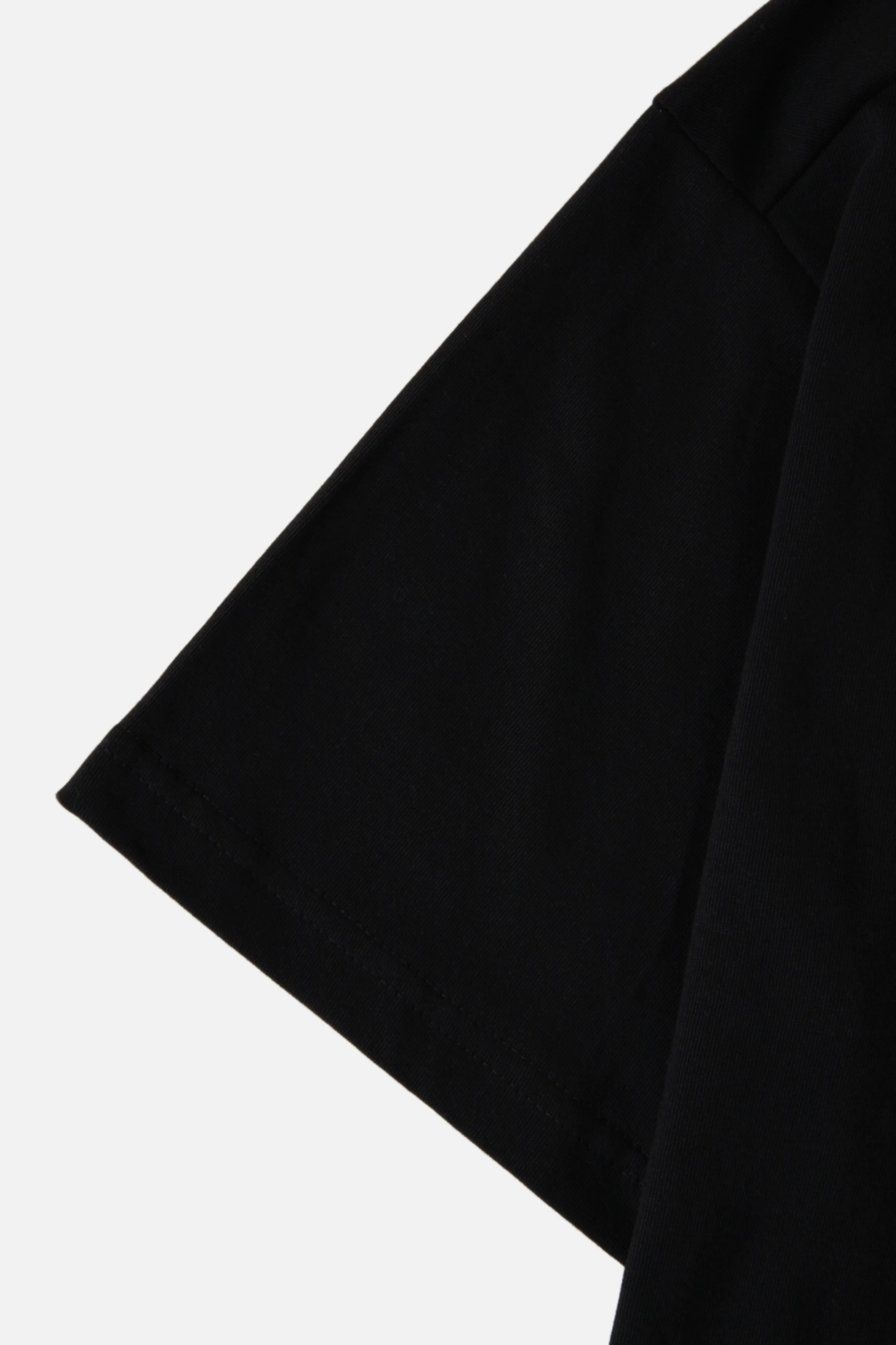 CAMISETA MANGA CORTA COLOR NEGRO