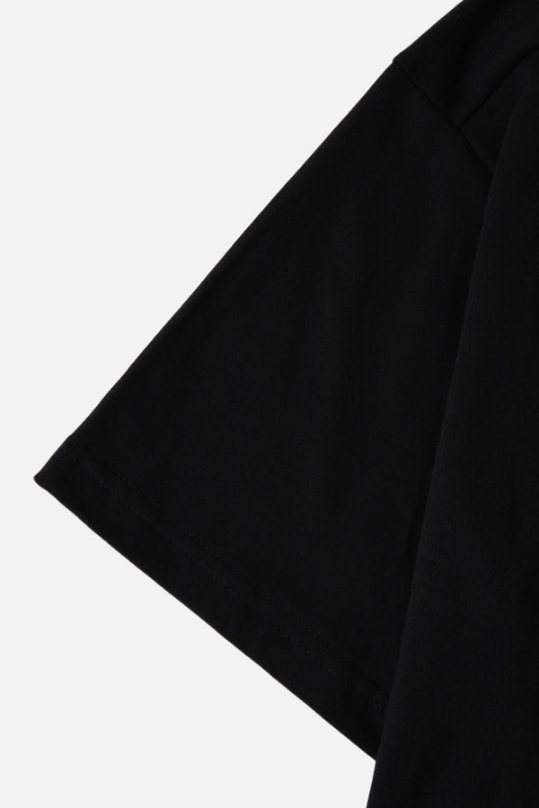 CAMISETA MANGA CORTA COLOR NEGRO