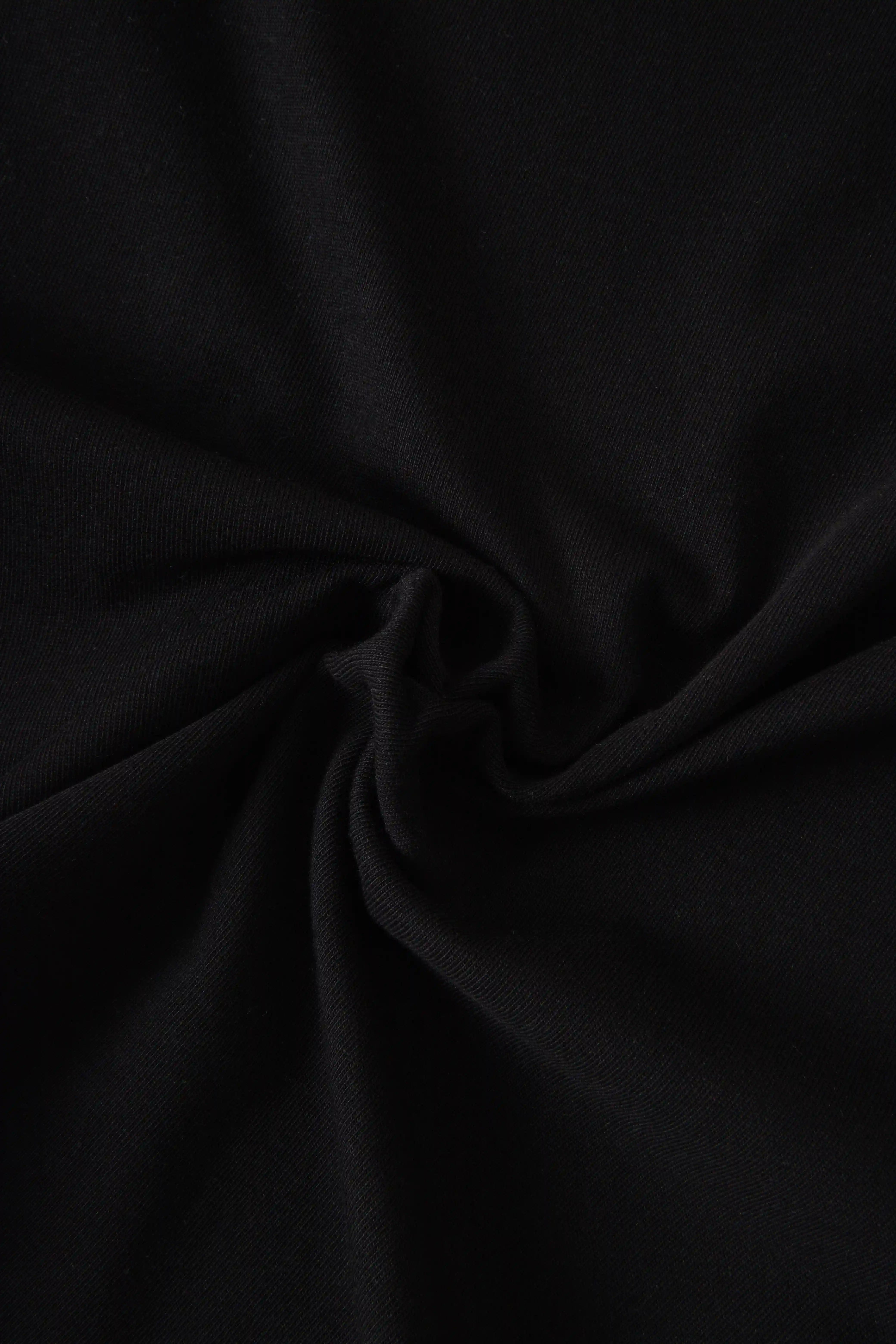 CAMISETA MANGA CORTA COLOR NEGRO