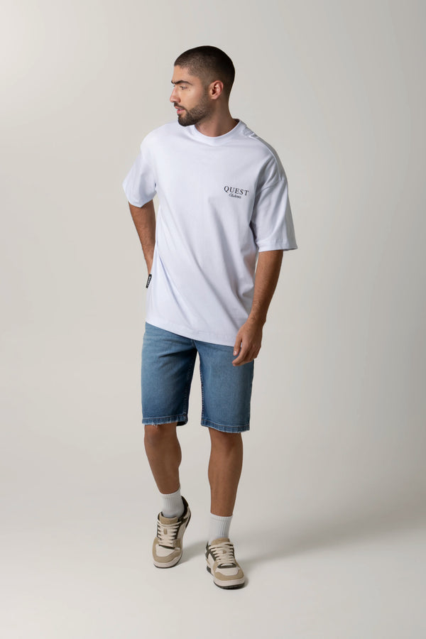 CAMISETA MANGA CORTA COLOR BLANCO OPTICO