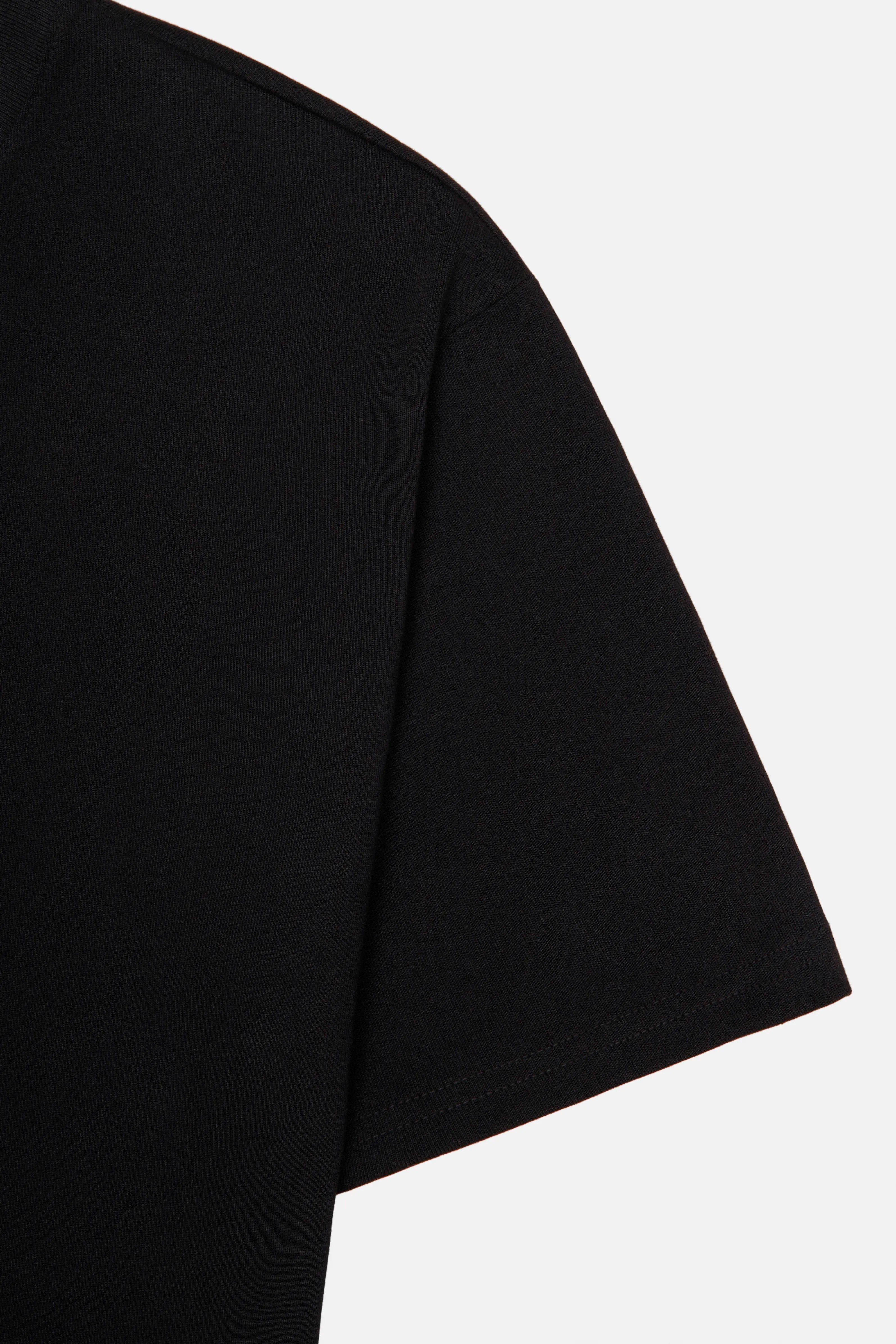 CAMISETA MANGA CORTA COLOR NEGRO