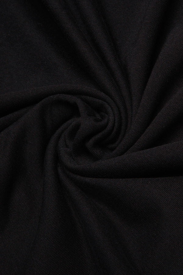 CAMISETA MANGA CORTA COLOR NEGRO