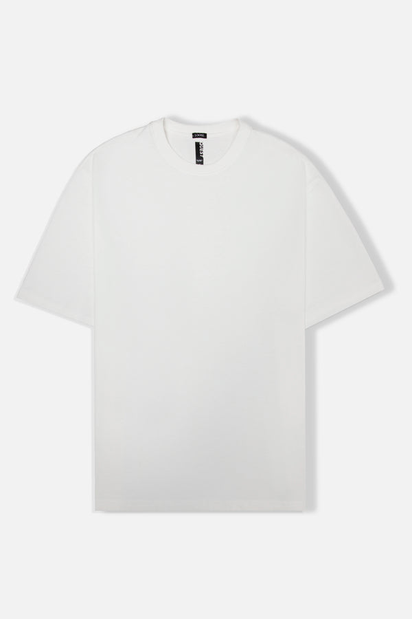 CAMISETA MANGA CORTA COLOR IVORY