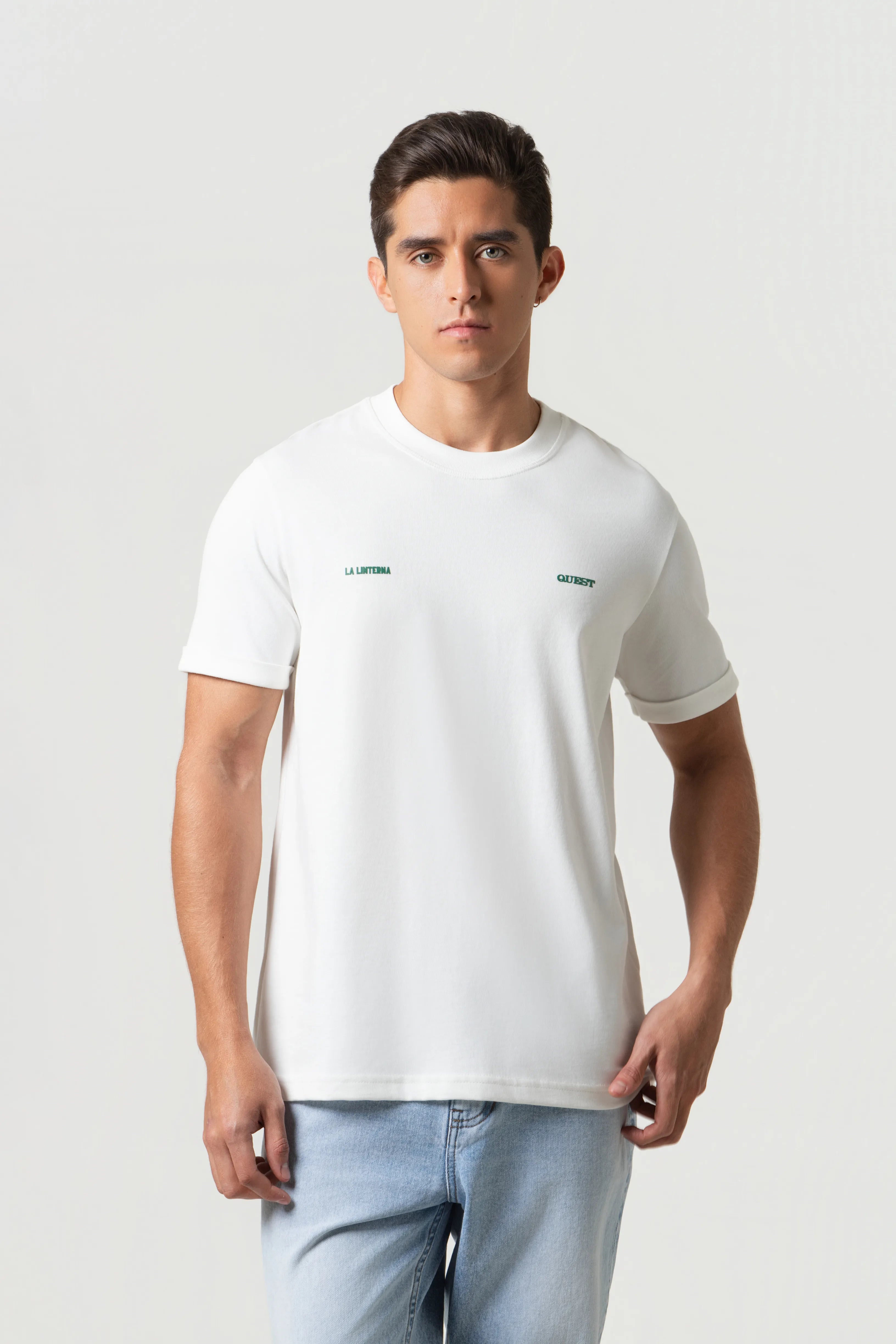 CAMISETA MANGA CORTA COLOR IVORY