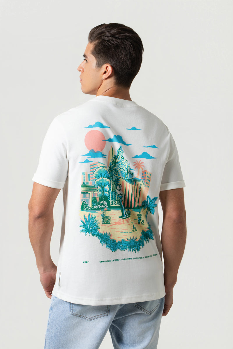 LA LINTERNA MEDELLÍN - CAMISETA MANGA CORTA COLOR IVORY