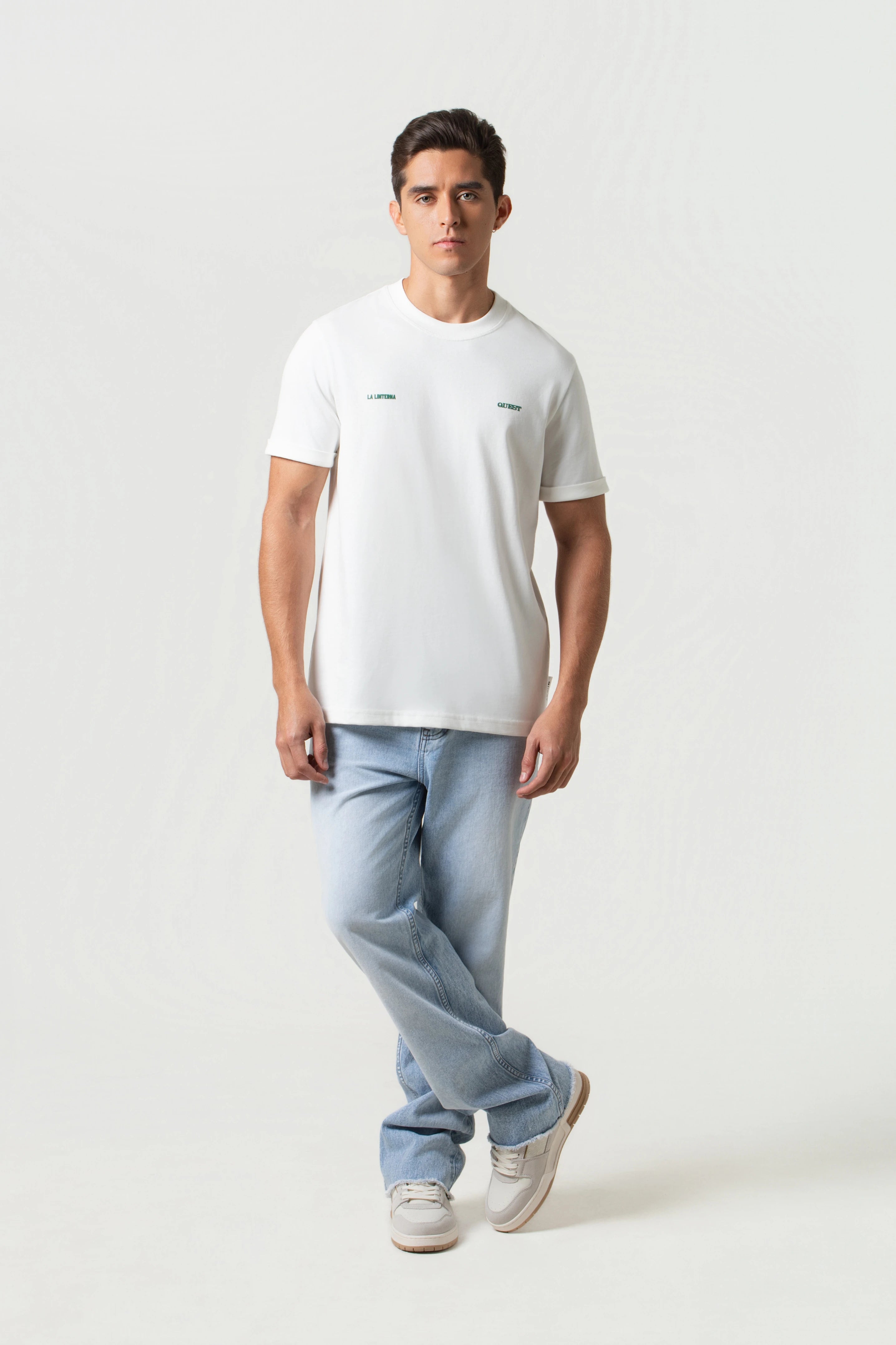 CAMISETA MANGA CORTA COLOR IVORY