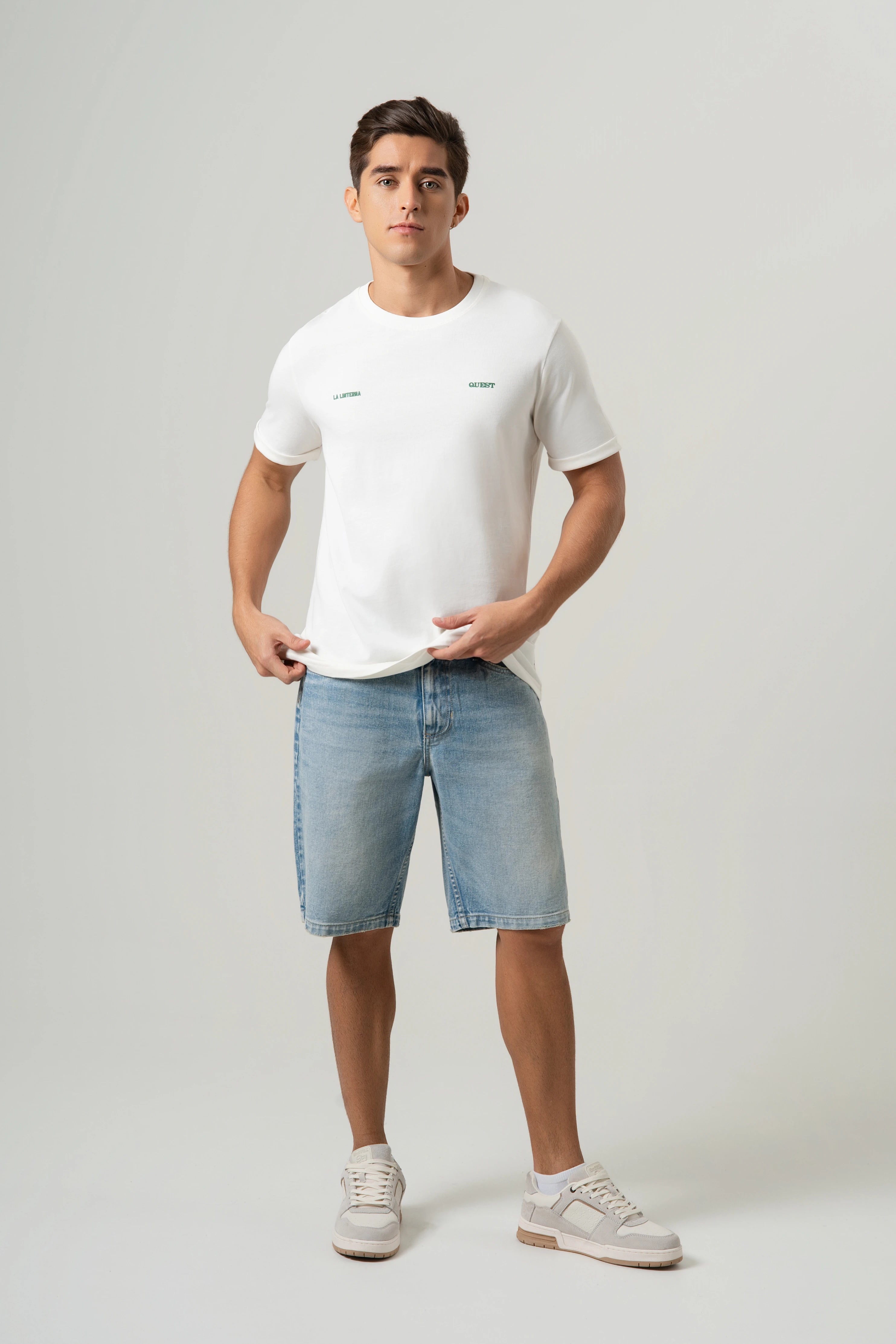 CAMISETA MANGA CORTA COLOR IVORY