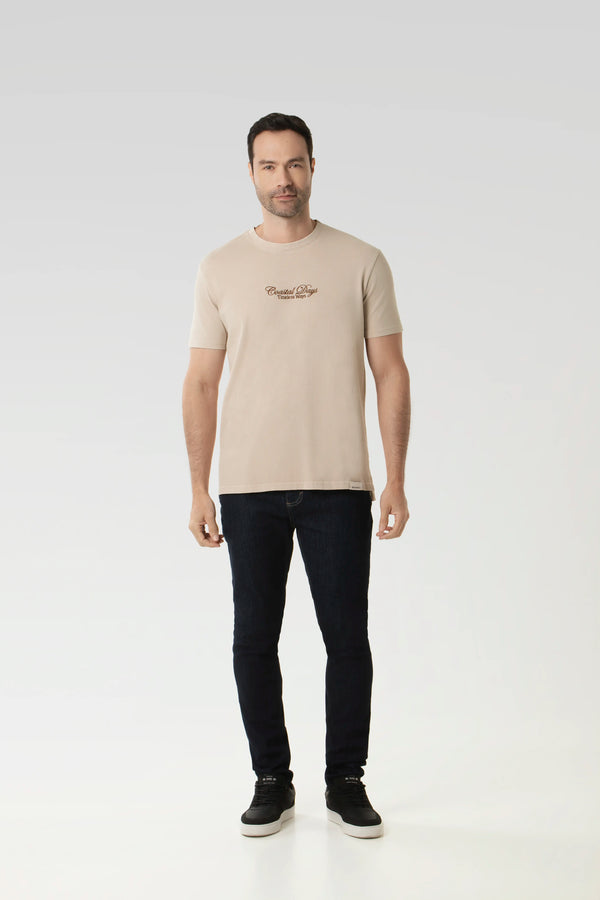 CAMISETA MANGA CORTA COLOR BRAZILIAN SAND