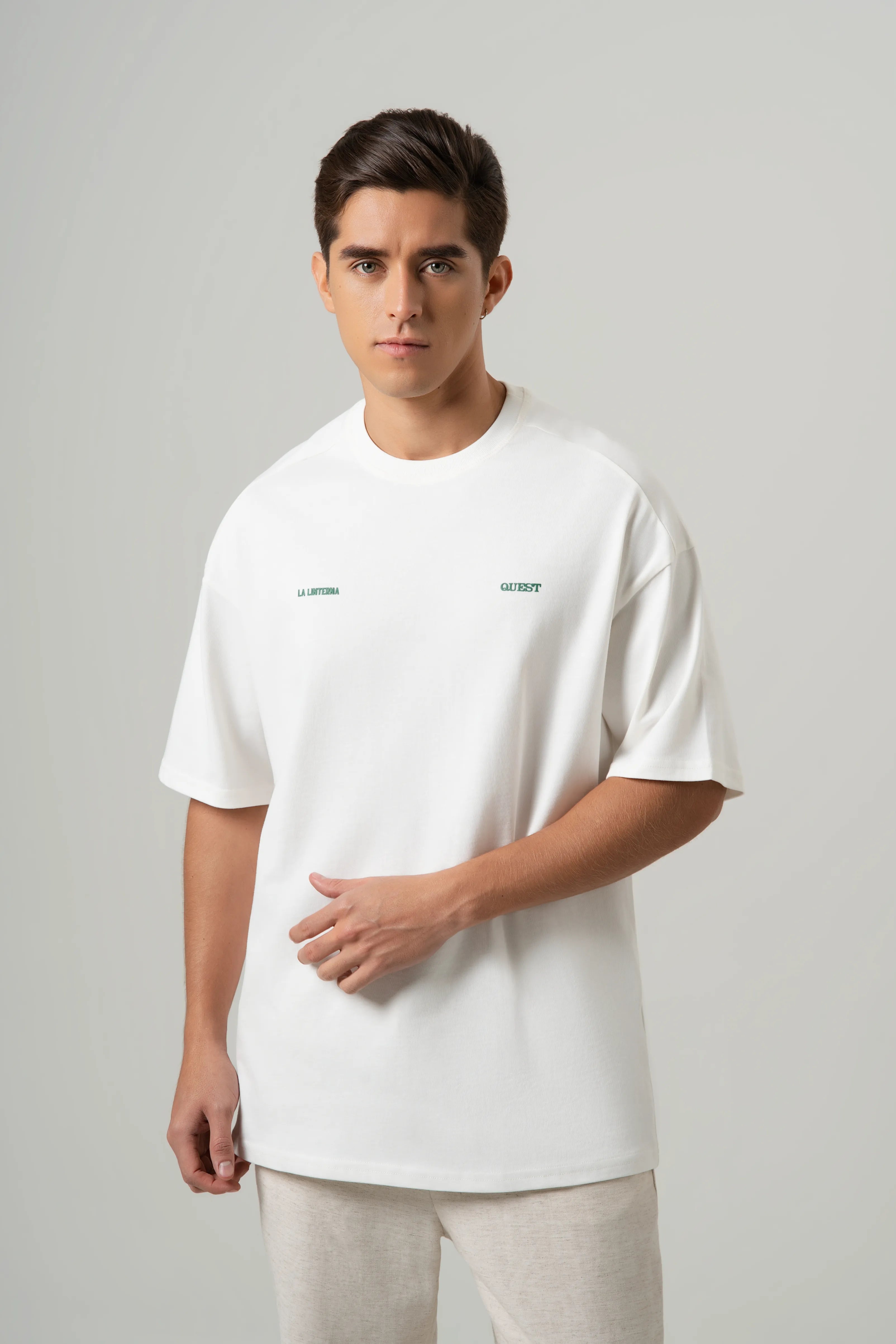 CAMISETA MANGA CORTA COLOR IVORY