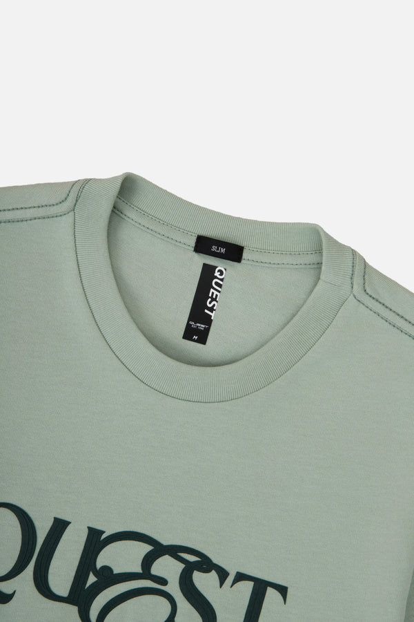 CAMISETA MANGA CORTA COLOR FROSTY GREEN