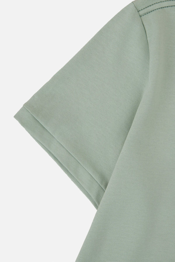 CAMISETA MANGA CORTA COLOR FROSTY GREEN