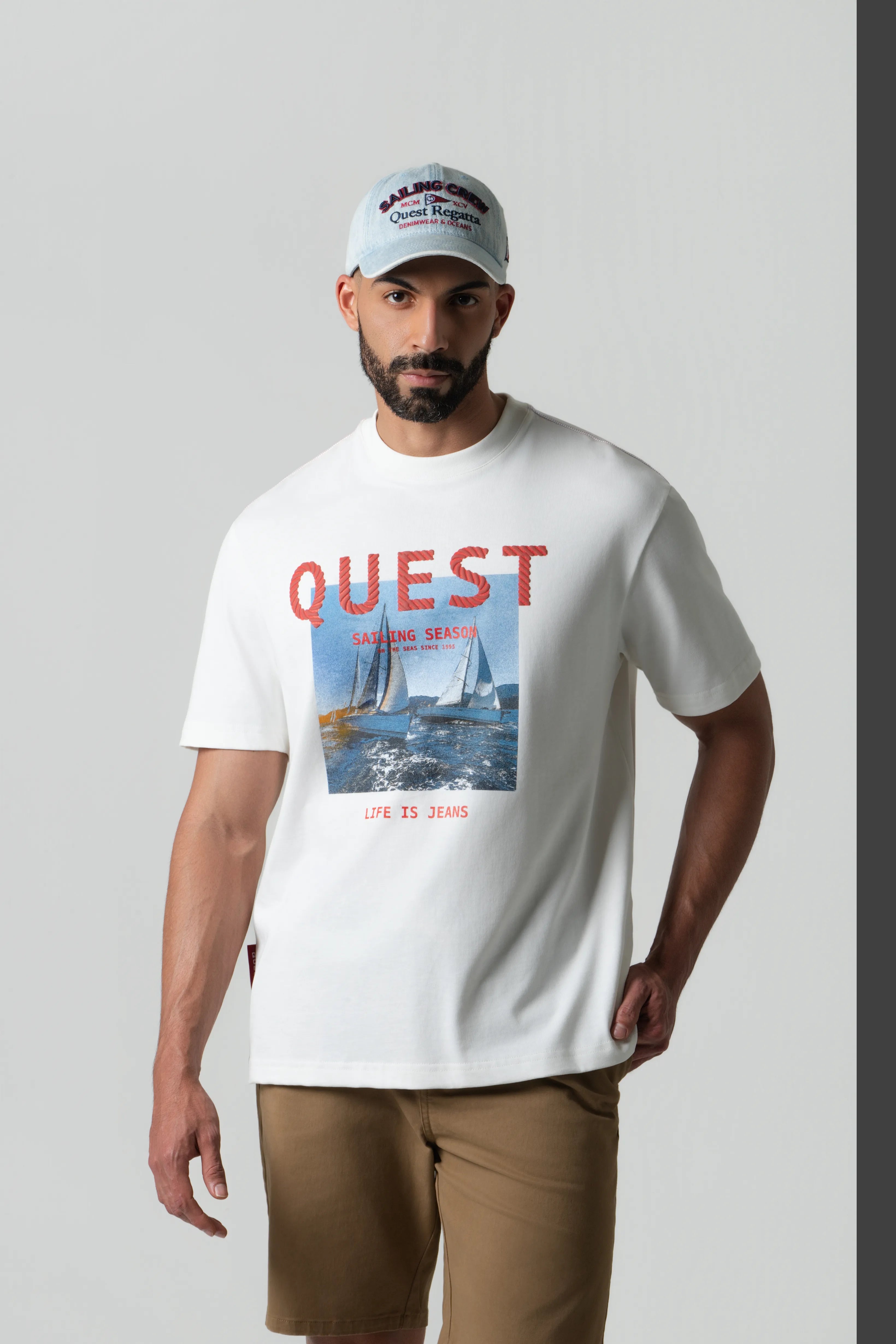 CAMISETA MANGA CORTA COLOR IVORY