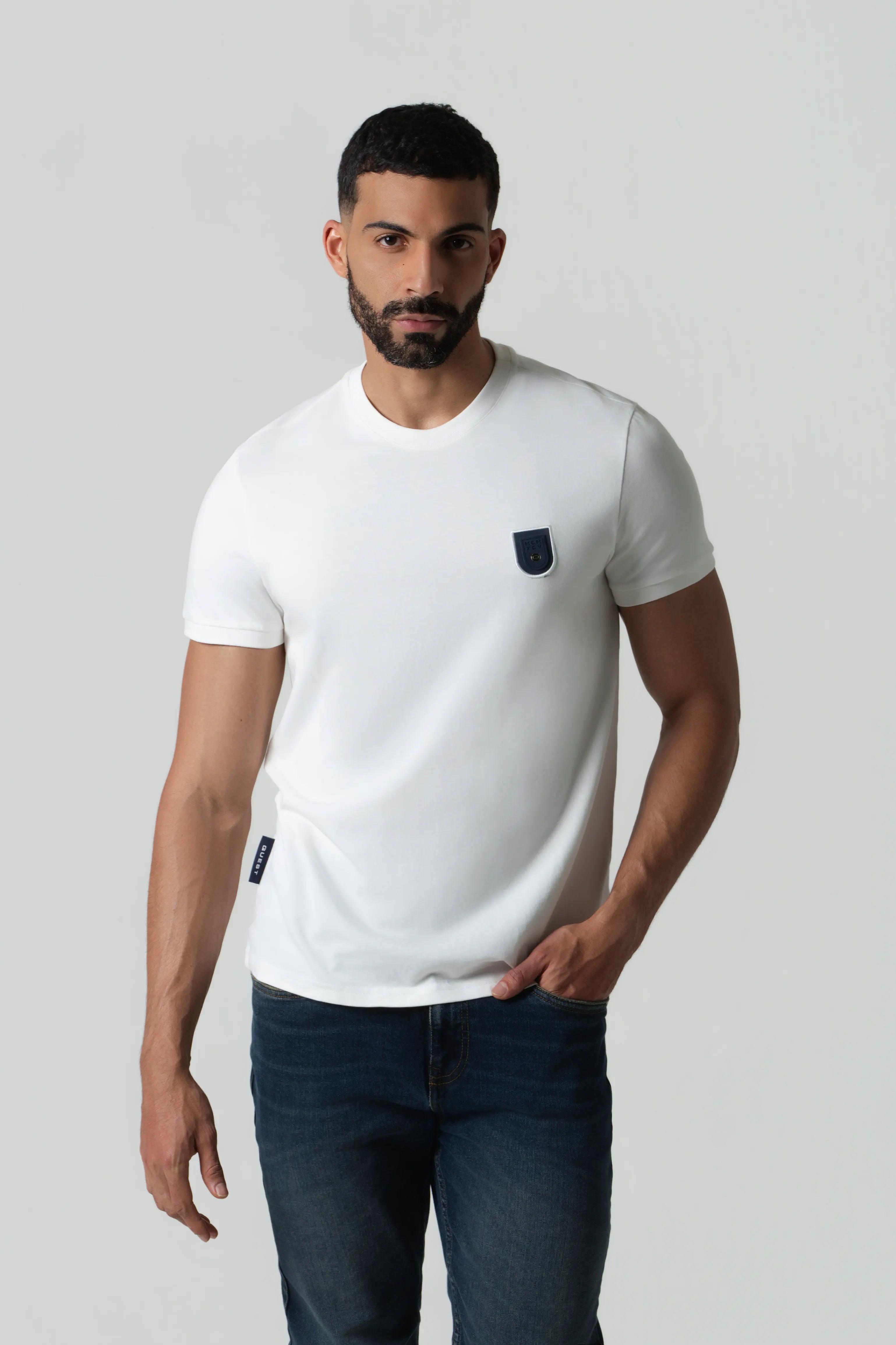 CAMISETA MANGA CORTA COLOR IVORY
