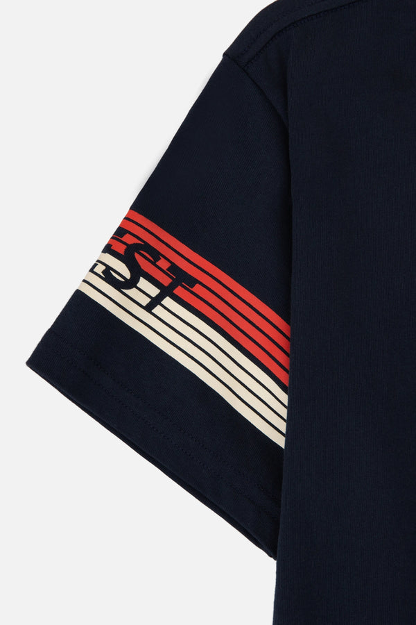 CAMISETA MANGA CORTA COLOR AZUL OSCURO