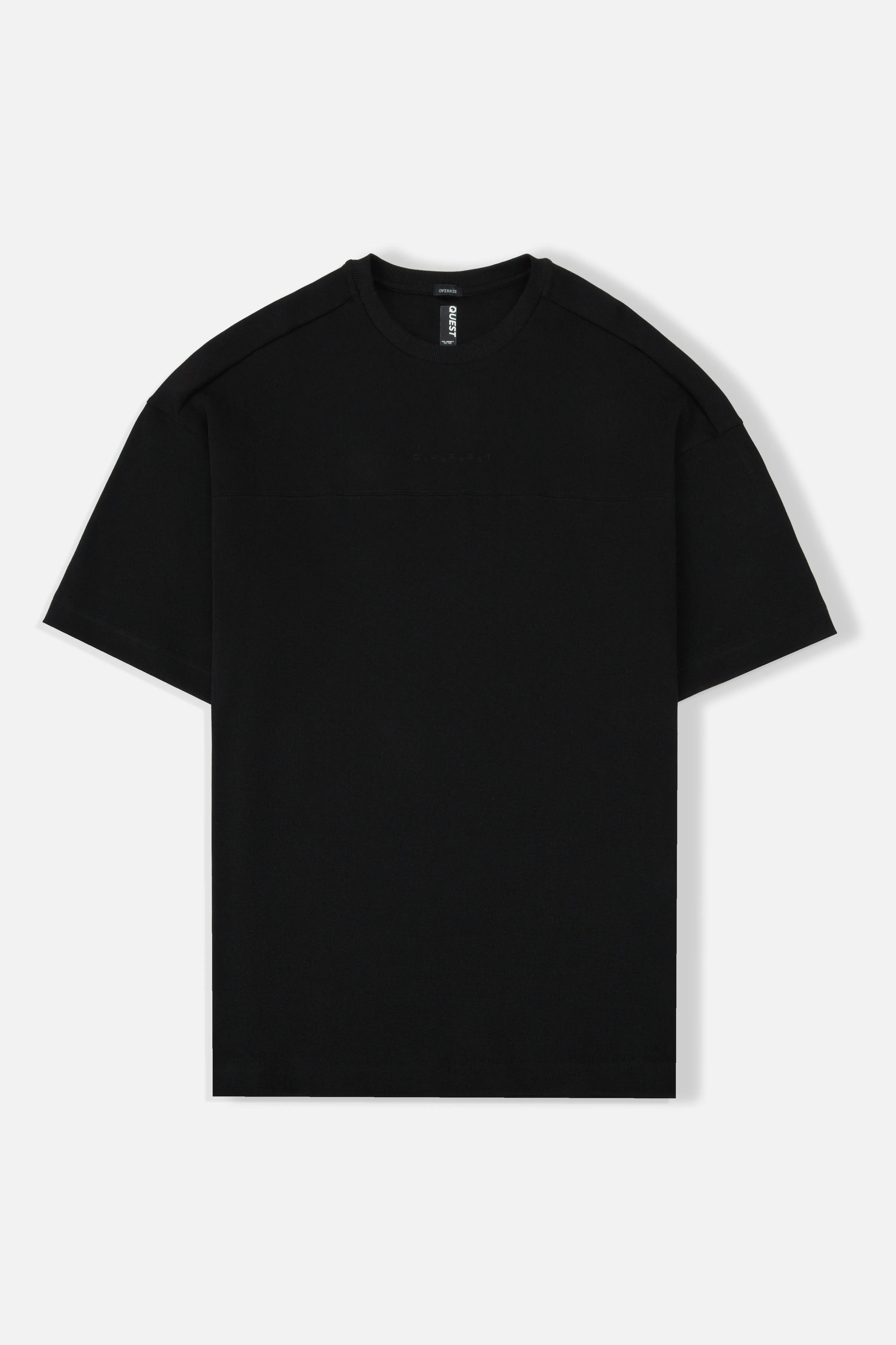 CAMISETA MANGA CORTA COLOR NEGRO