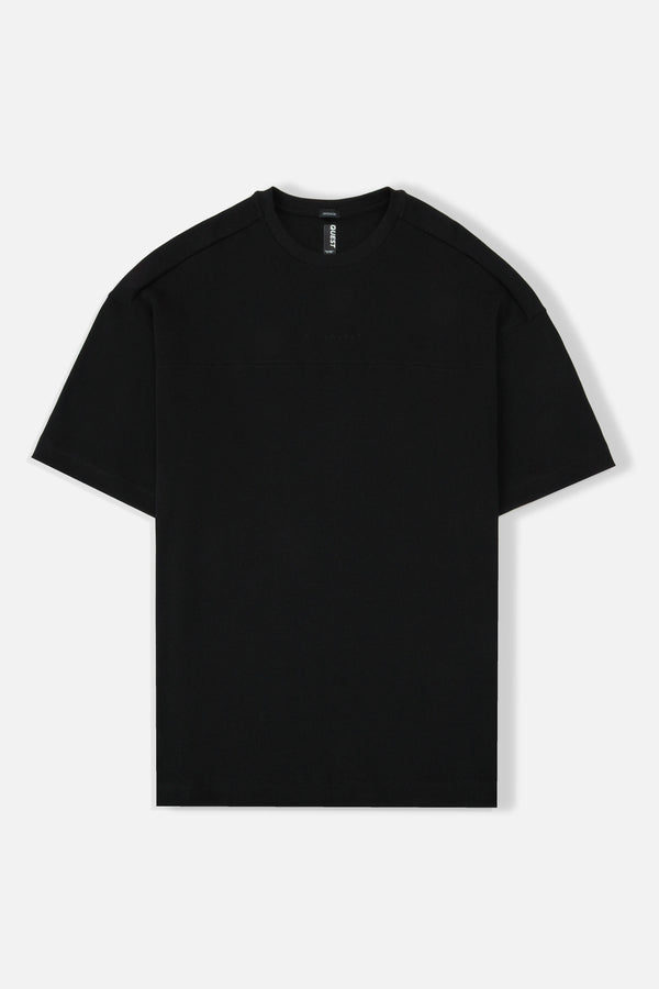 CAMISETA MANGA CORTA COLOR NEGRO