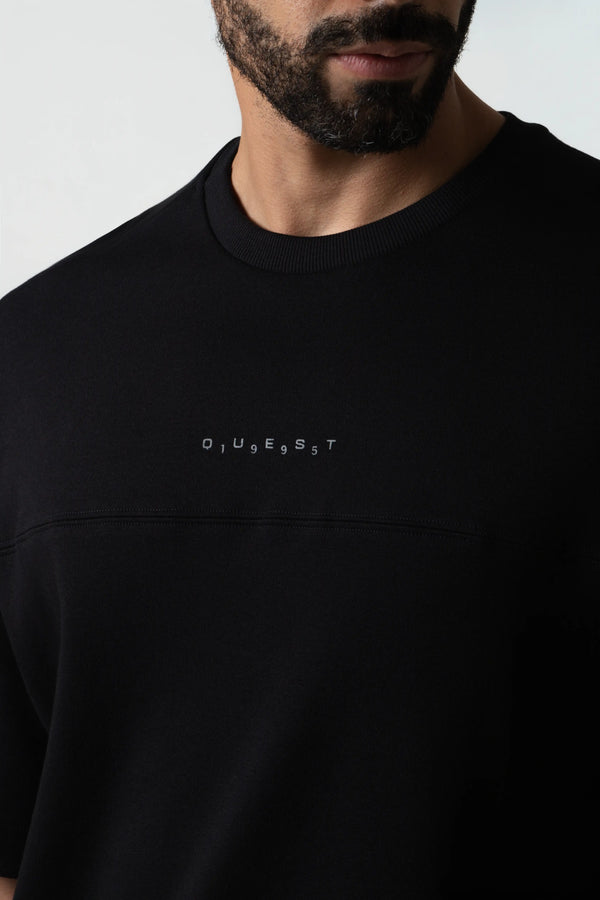 CAMISETA MANGA CORTA COLOR NEGRO