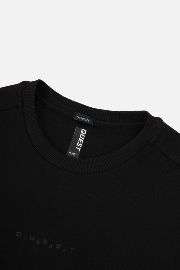 CAMISETA MANGA CORTA COLOR NEGRO