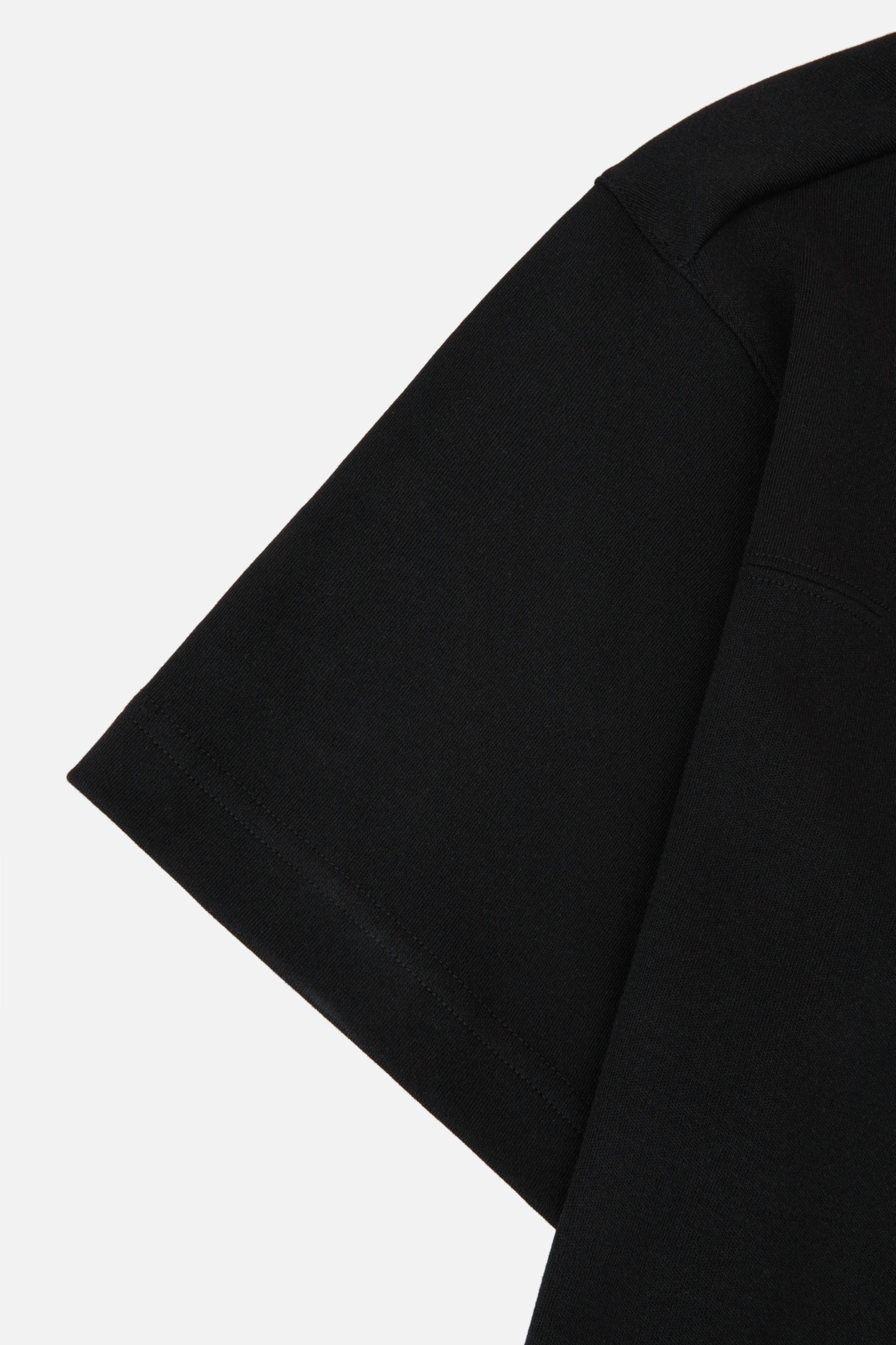 CAMISETA MANGA CORTA COLOR NEGRO