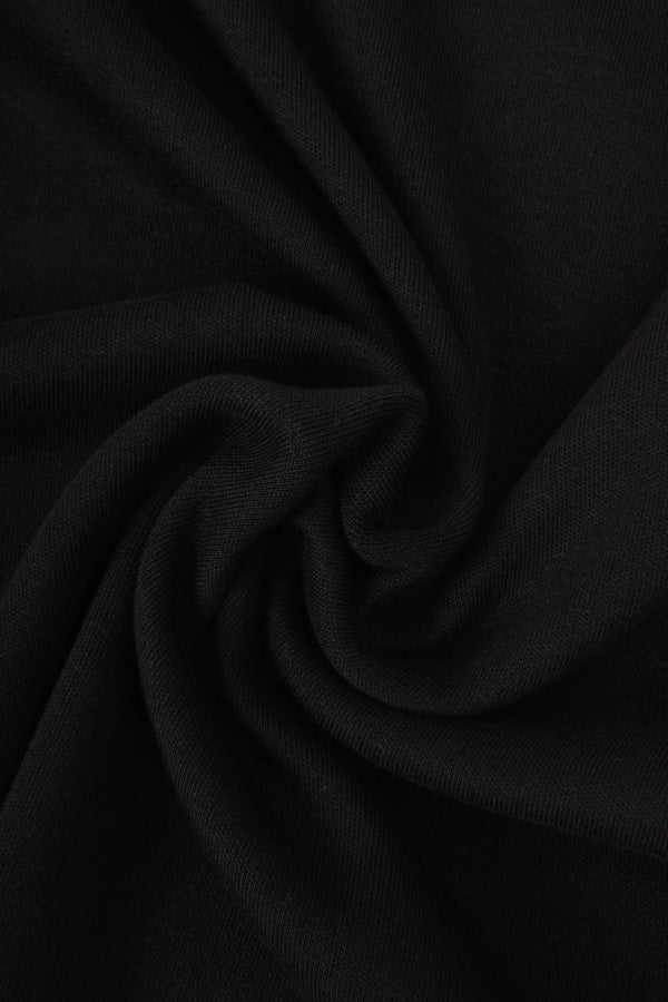CAMISETA MANGA CORTA COLOR NEGRO