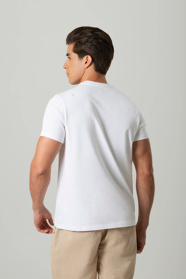 CAMISETA MANGA CORTA COLOR BLANCO BLANCO