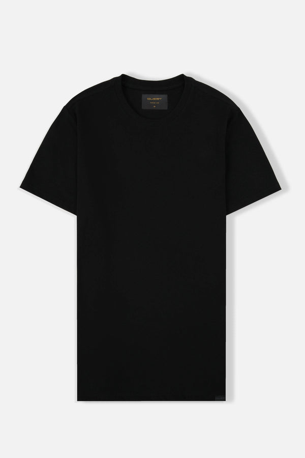 CAMISETA MANGA CORTA COLOR NEGRO
