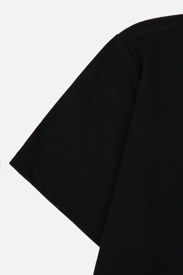 CAMISETA MANGA CORTA COLOR NEGRO