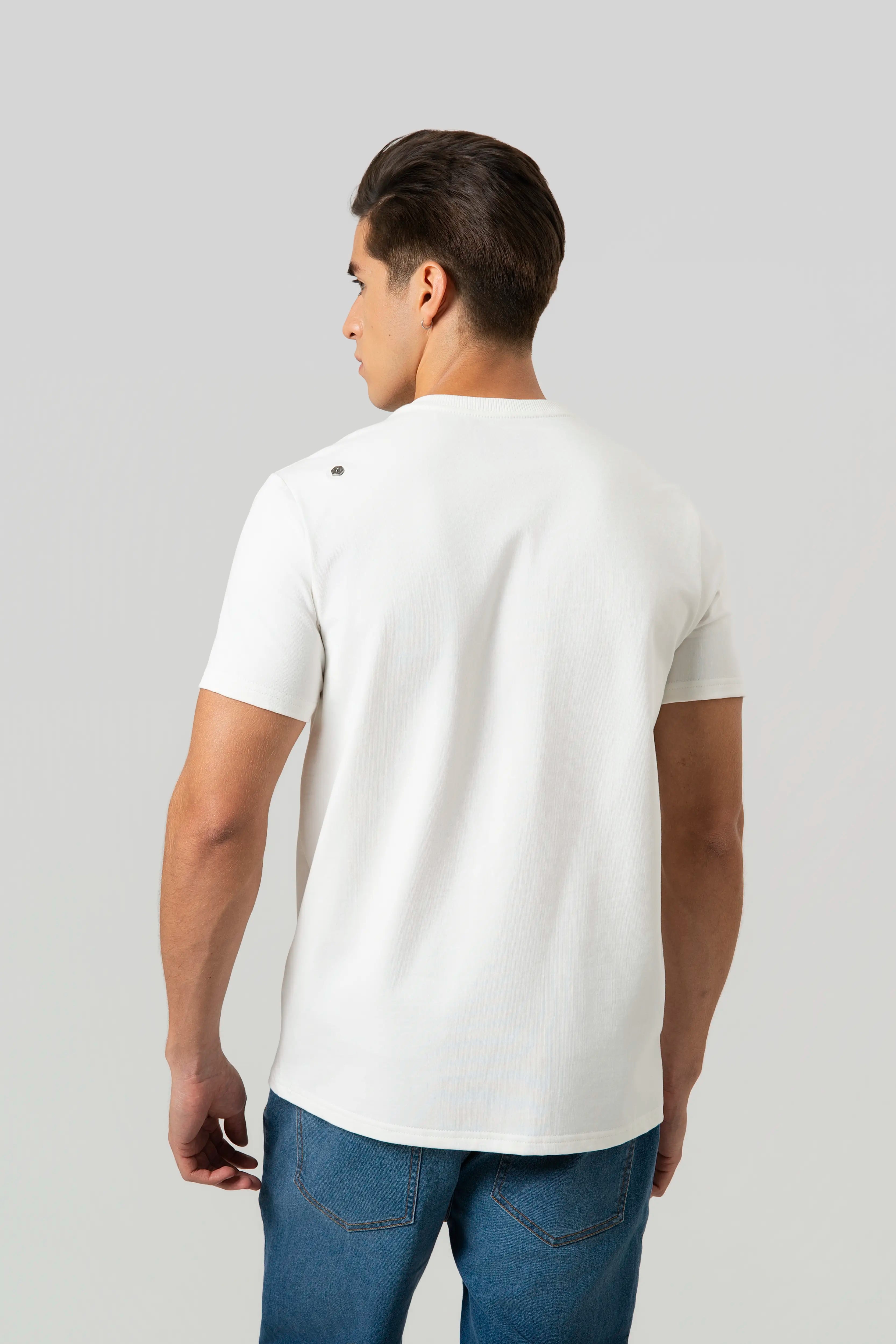 CAMISETA MANGA CORTA COLOR IVORY