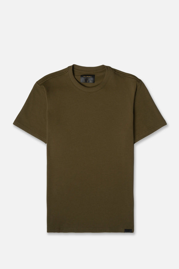 CAMISETA MANGA CORTA COLOR DARK OLIVA
