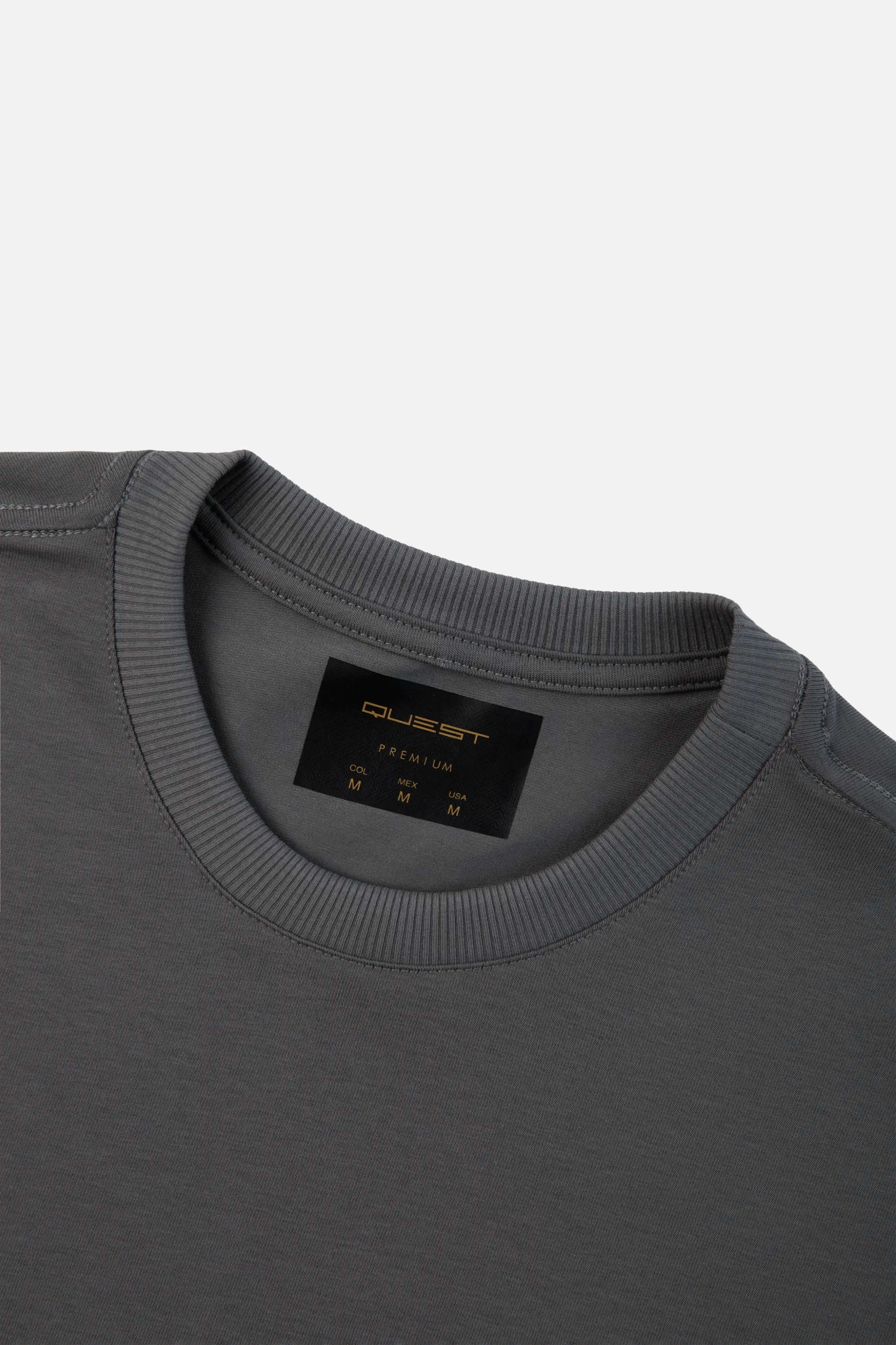 CAMISETA MANGA CORTA COLOR PEWTER