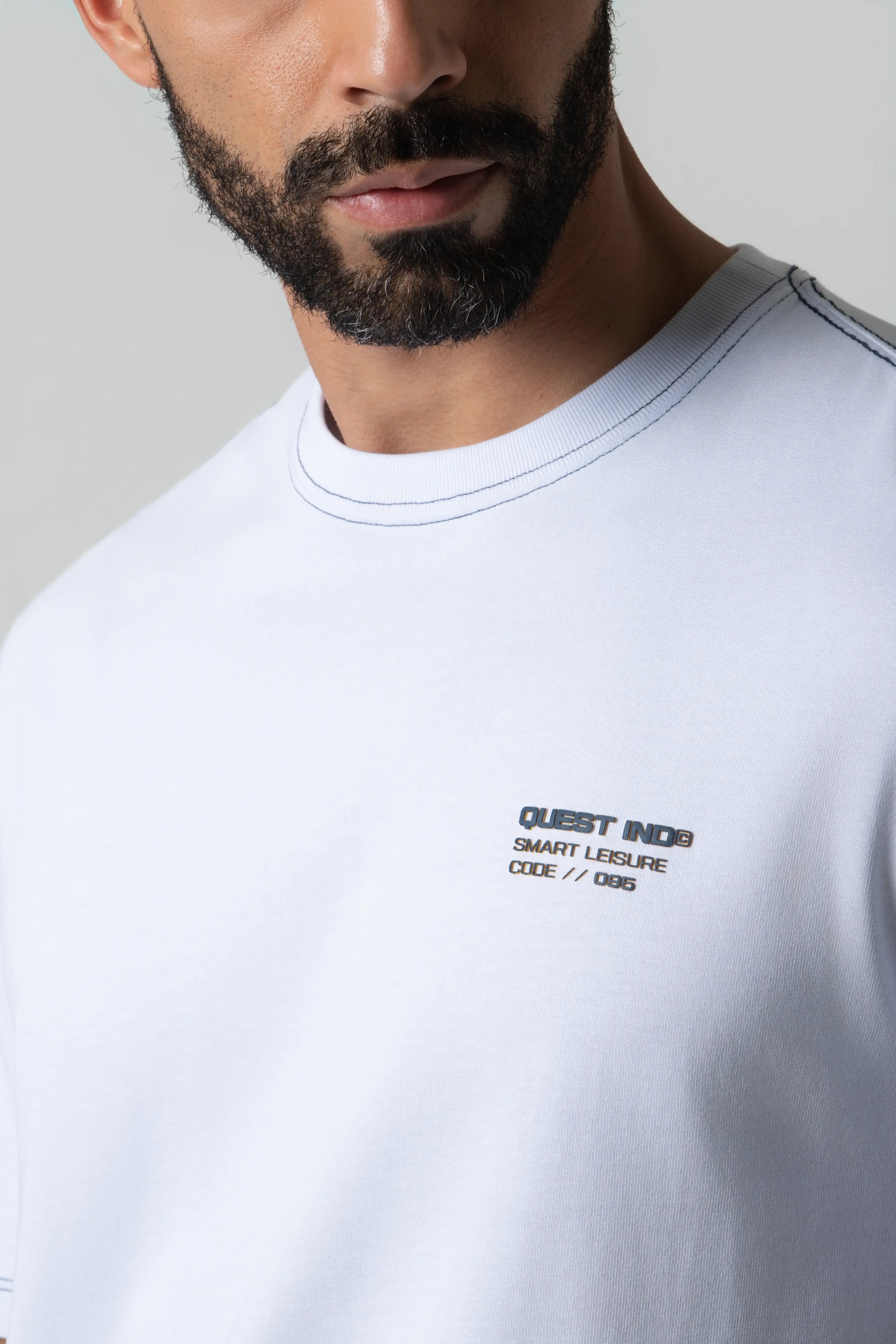 CAMISETA MANGA CORTA COLOR BLANCO OPTICO