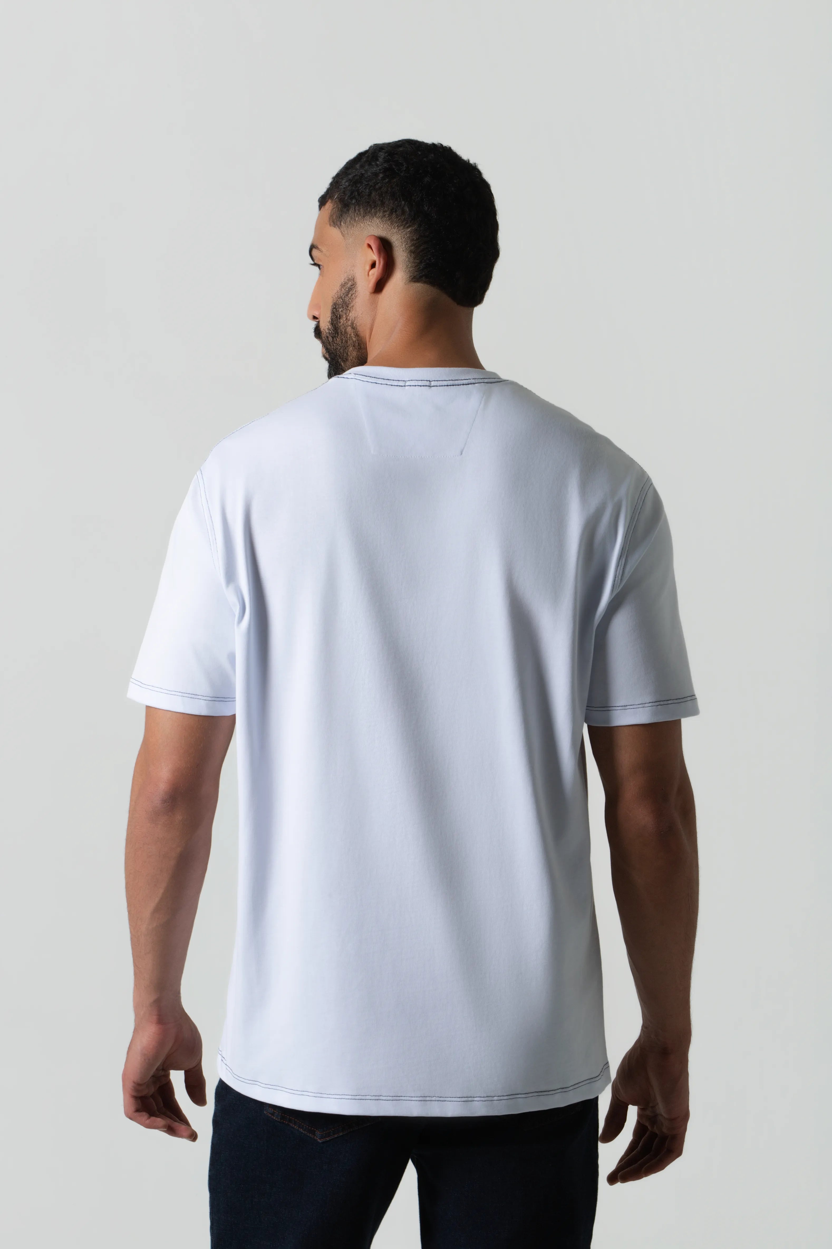 CAMISETA MANGA CORTA COLOR BLANCO OPTICO