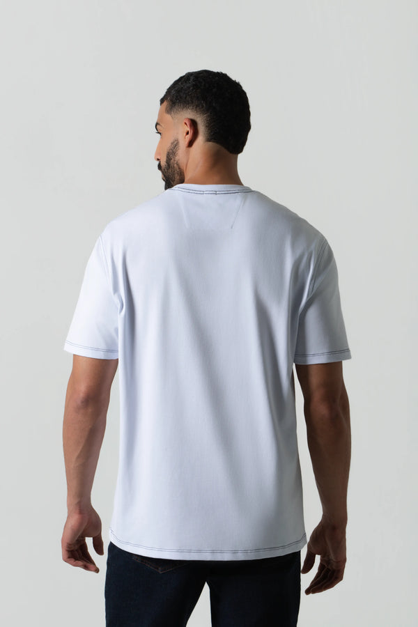 CAMISETA MANGA CORTA COLOR BLANCO OPTICO