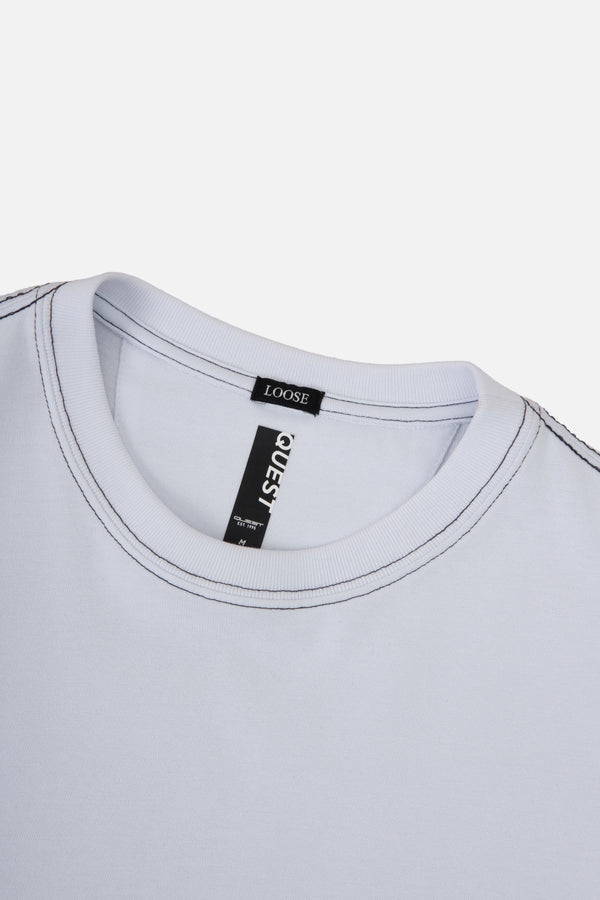 CAMISETA MANGA CORTA COLOR BLANCO OPTICO