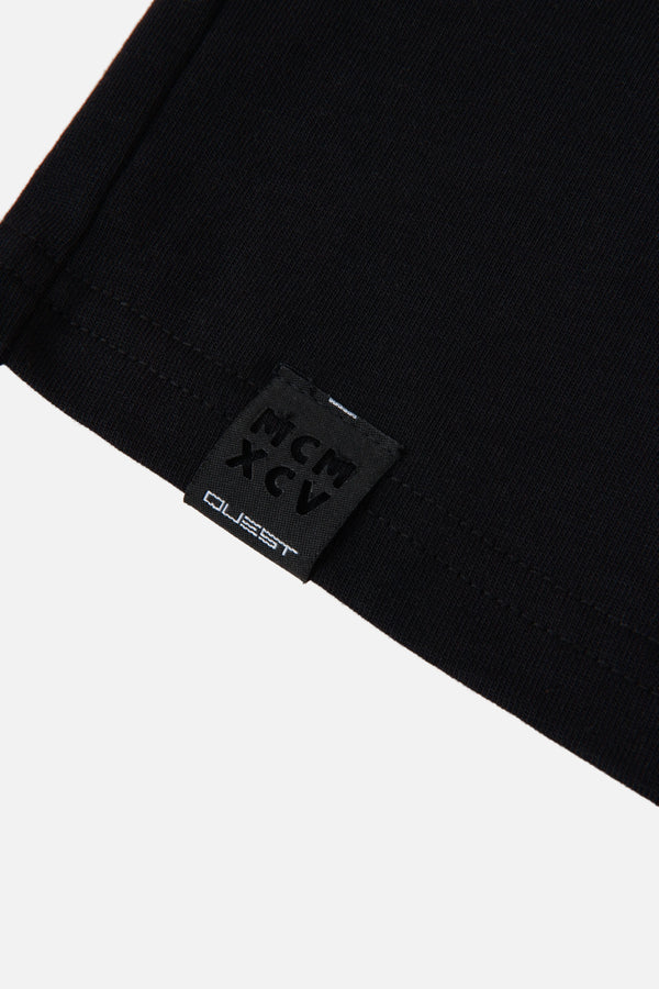 CAMISETA MANGA CORTA COLOR NEGRO