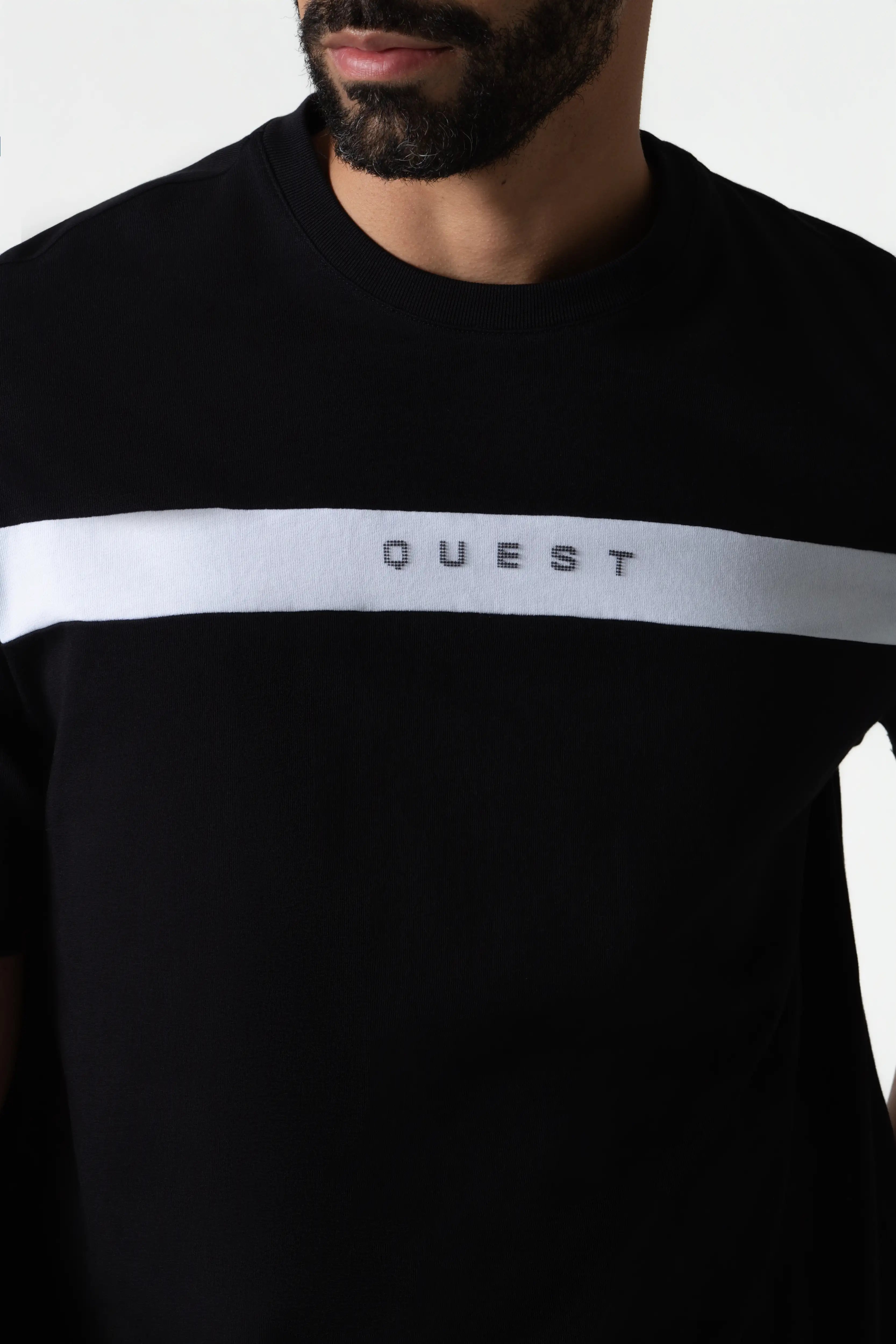 CAMISETA MANGA CORTA COLOR NEGRO