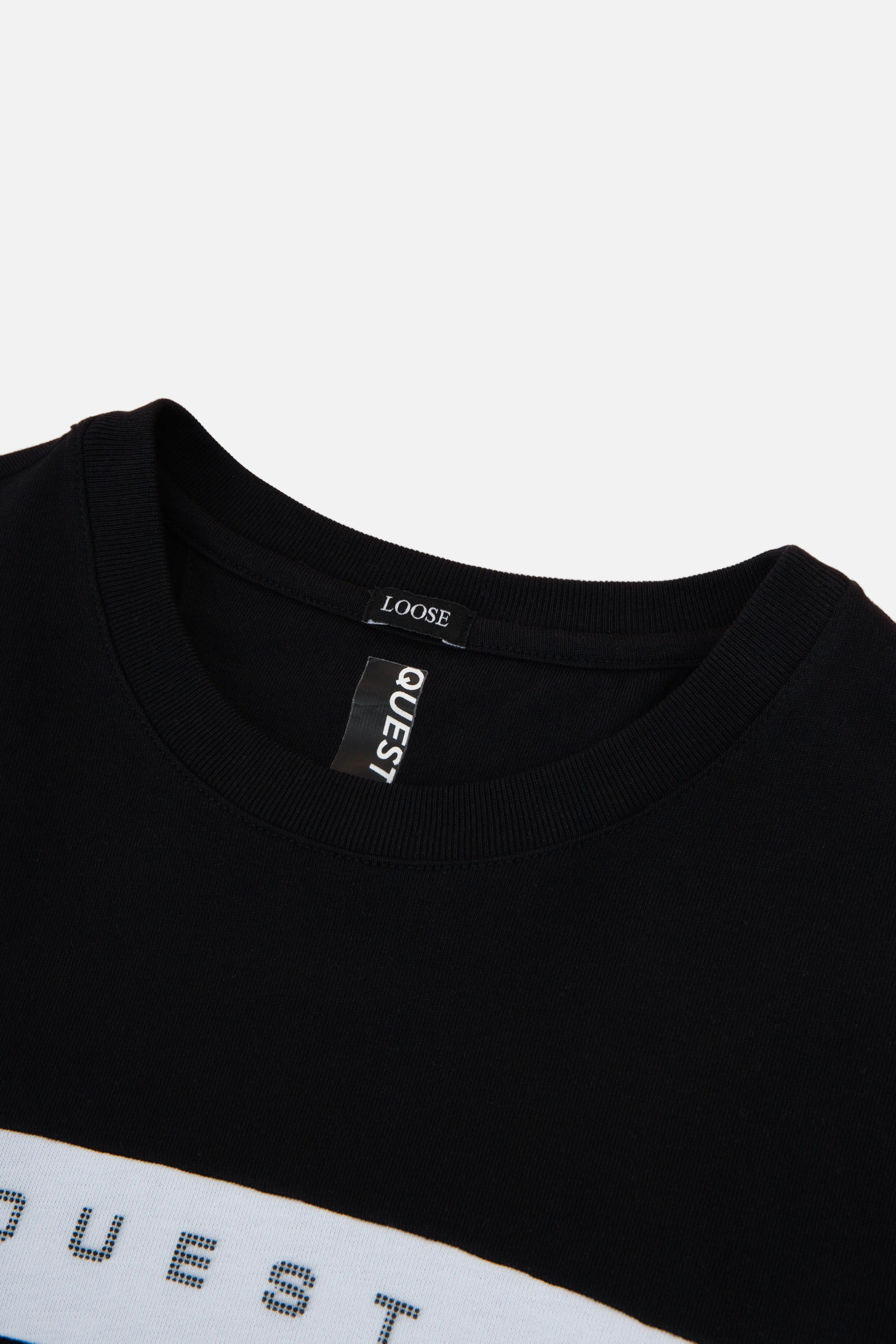 CAMISETA MANGA CORTA COLOR NEGRO