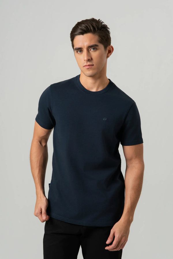 CAMISETA MANGA CORTA COLOR AZUL OSCURO