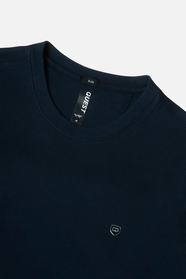 CAMISETA MANGA CORTA COLOR AZUL OSCURO