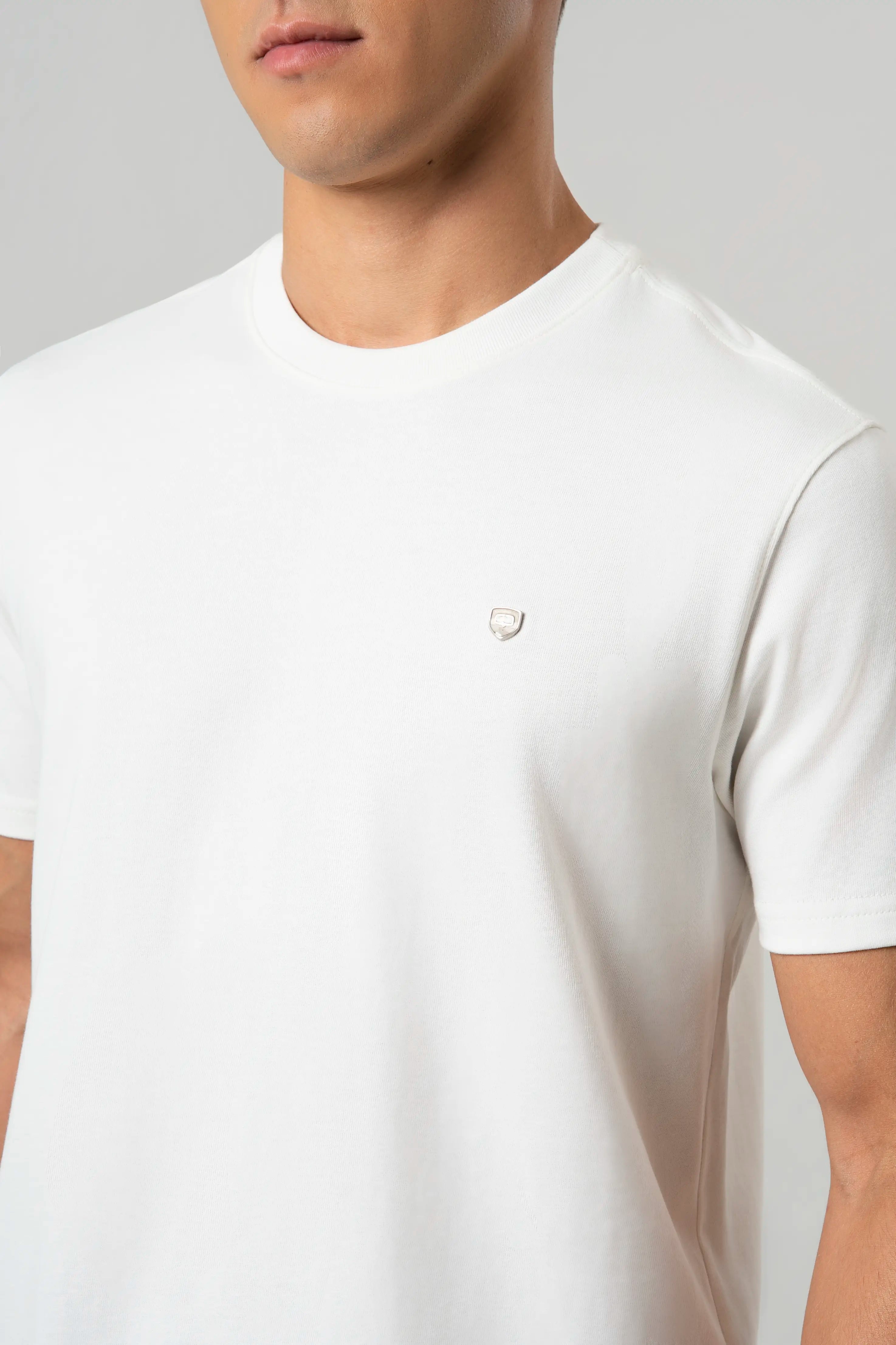 CAMISETA MANGA CORTA COLOR IVORY