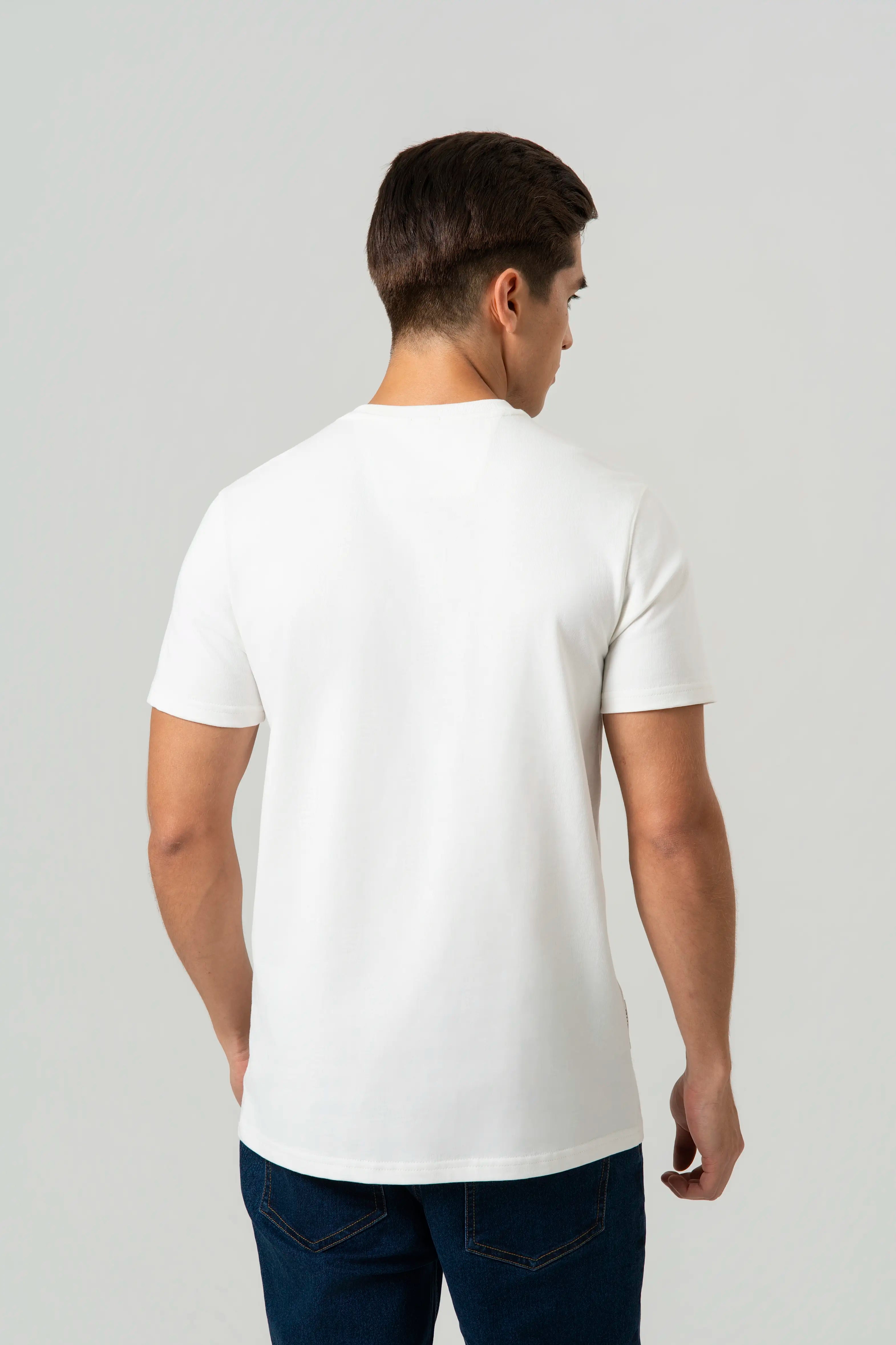CAMISETA MANGA CORTA COLOR IVORY